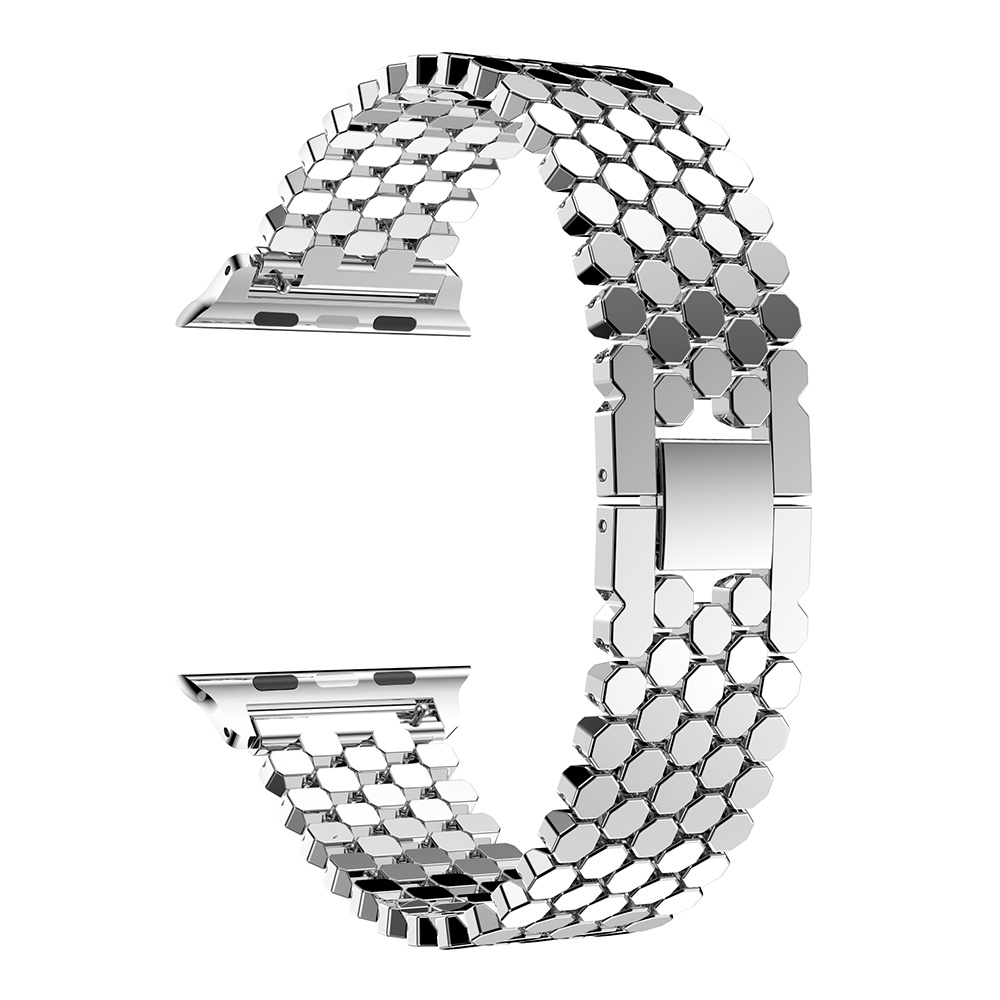Apple Watch Fisch stahl Gliederarmband - Silber