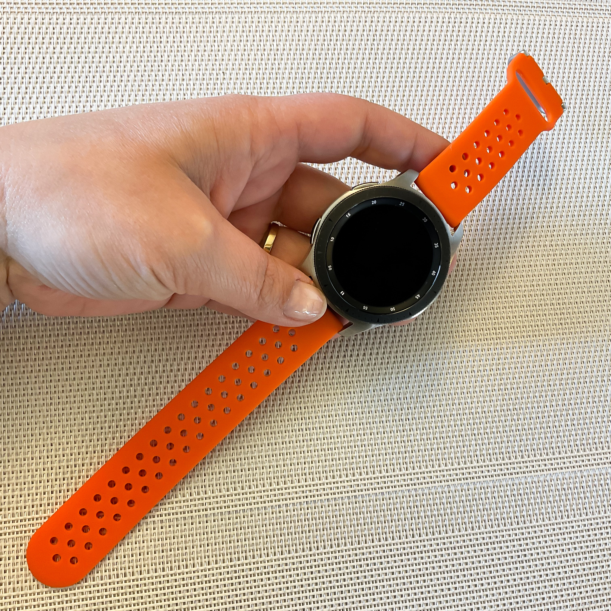 Samsung Galaxy Watch Sportarmband mit Doppelschnalle - orange