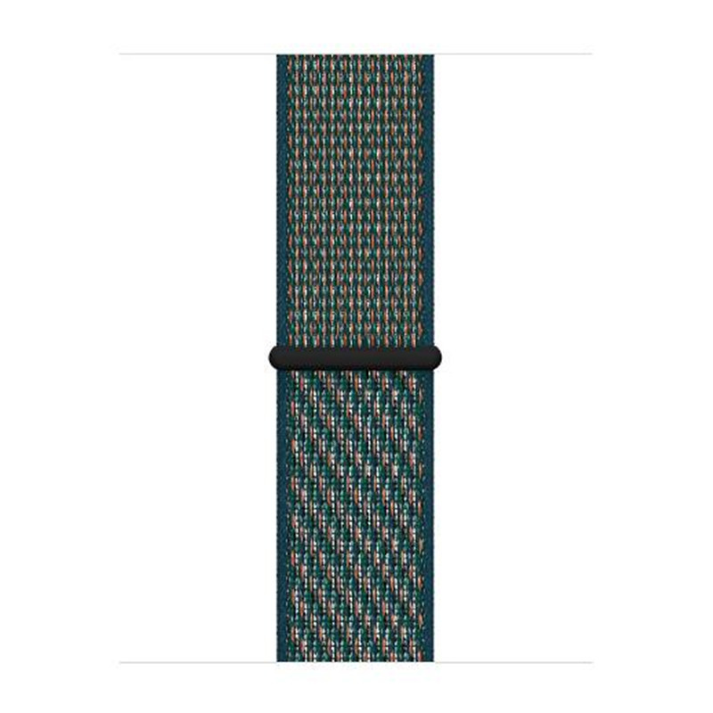 Apple Watch Nylon Sport Loop - hyperkarminrot neptungrün