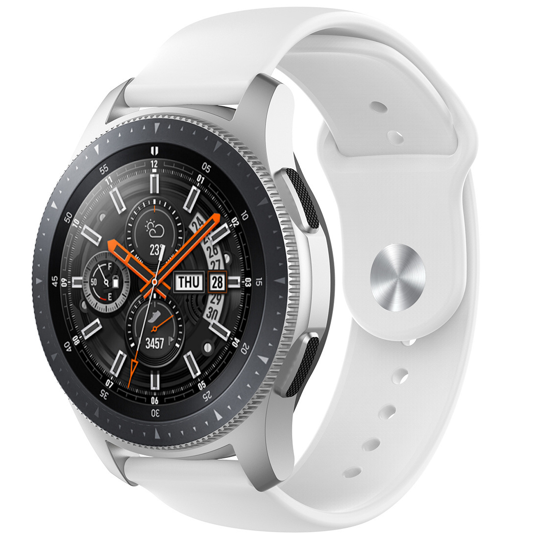 Samsung Galaxy Watch Silikon-Sportarmband - weiß