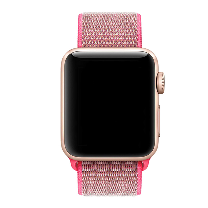 Apple Watch Nylon Sport Loop - rosa rot