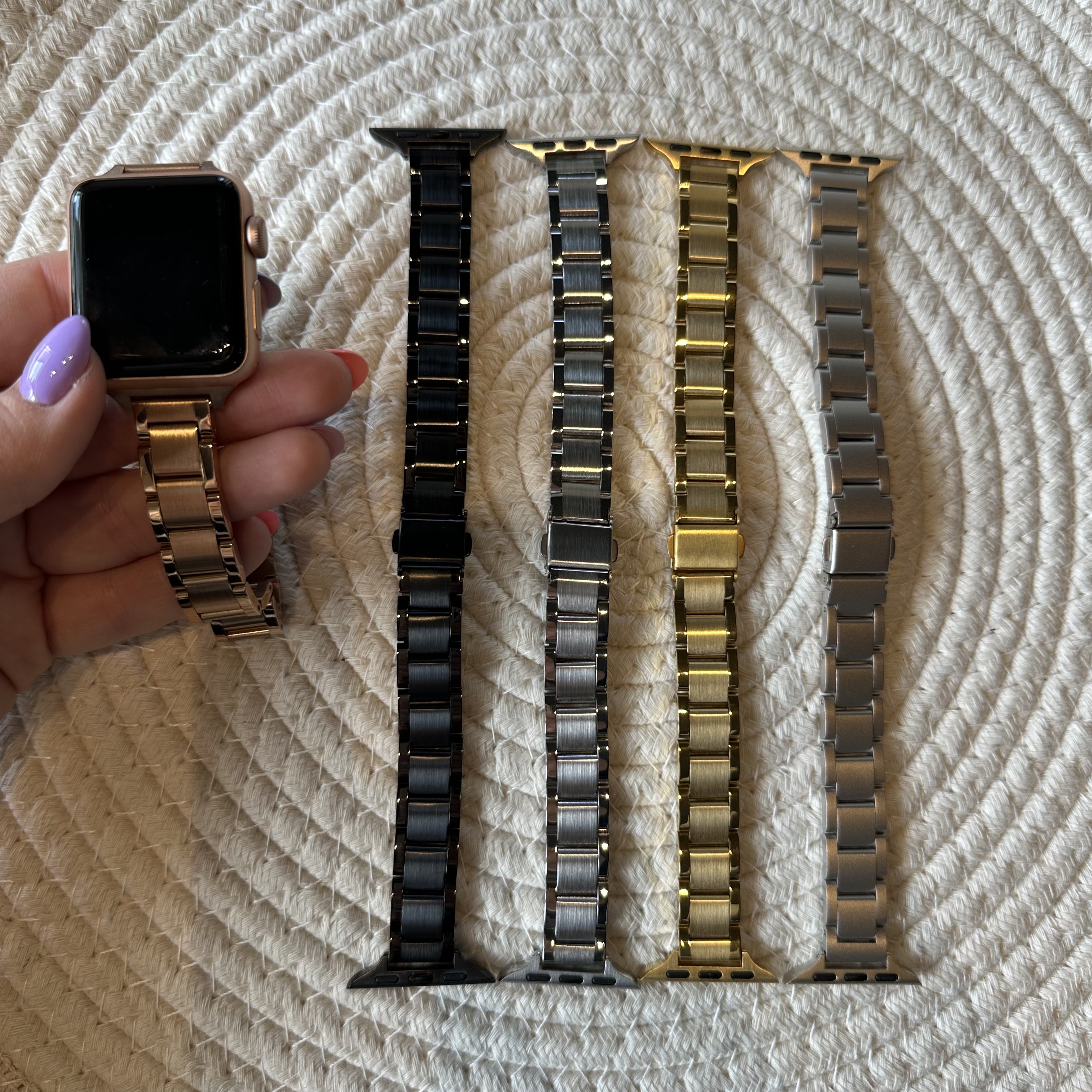 Apple Watch Dünnes Gliederband Noor - Roségold