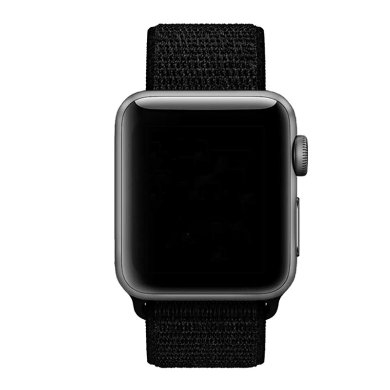 Apple Watch Nylon Sport Loop - dunkelschwarz