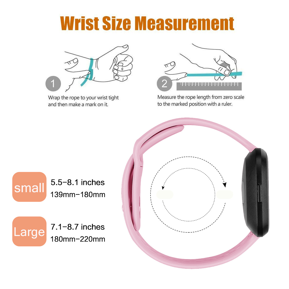 Fitbit Versa Silikon-Sportarmband - rosa