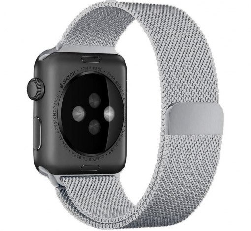Apple Watch Milanaise Armband - Silber