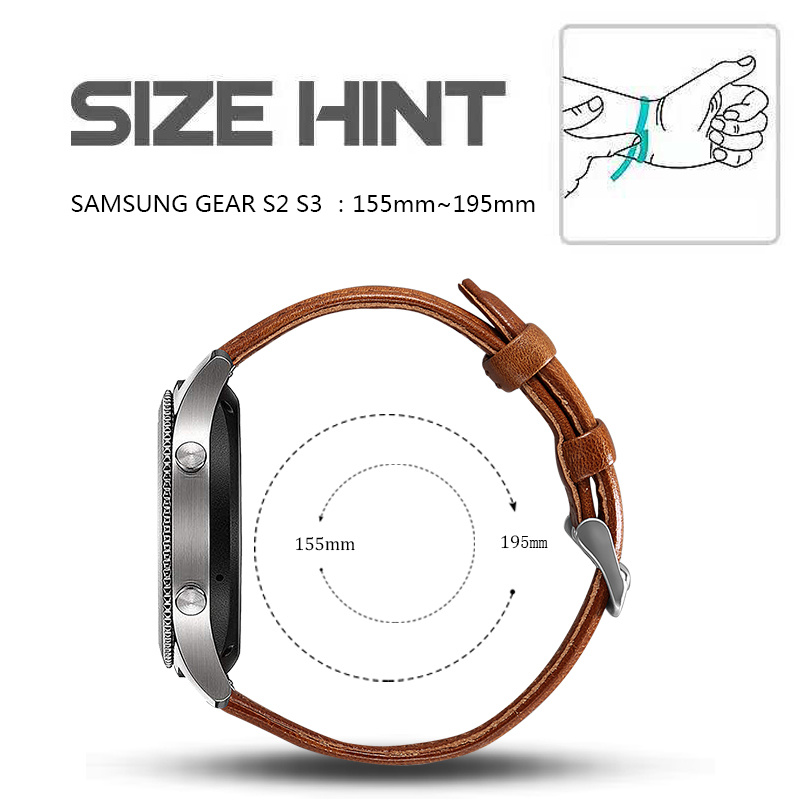 Samsung Galaxy Watch genuine Lederarmband - hellbraun