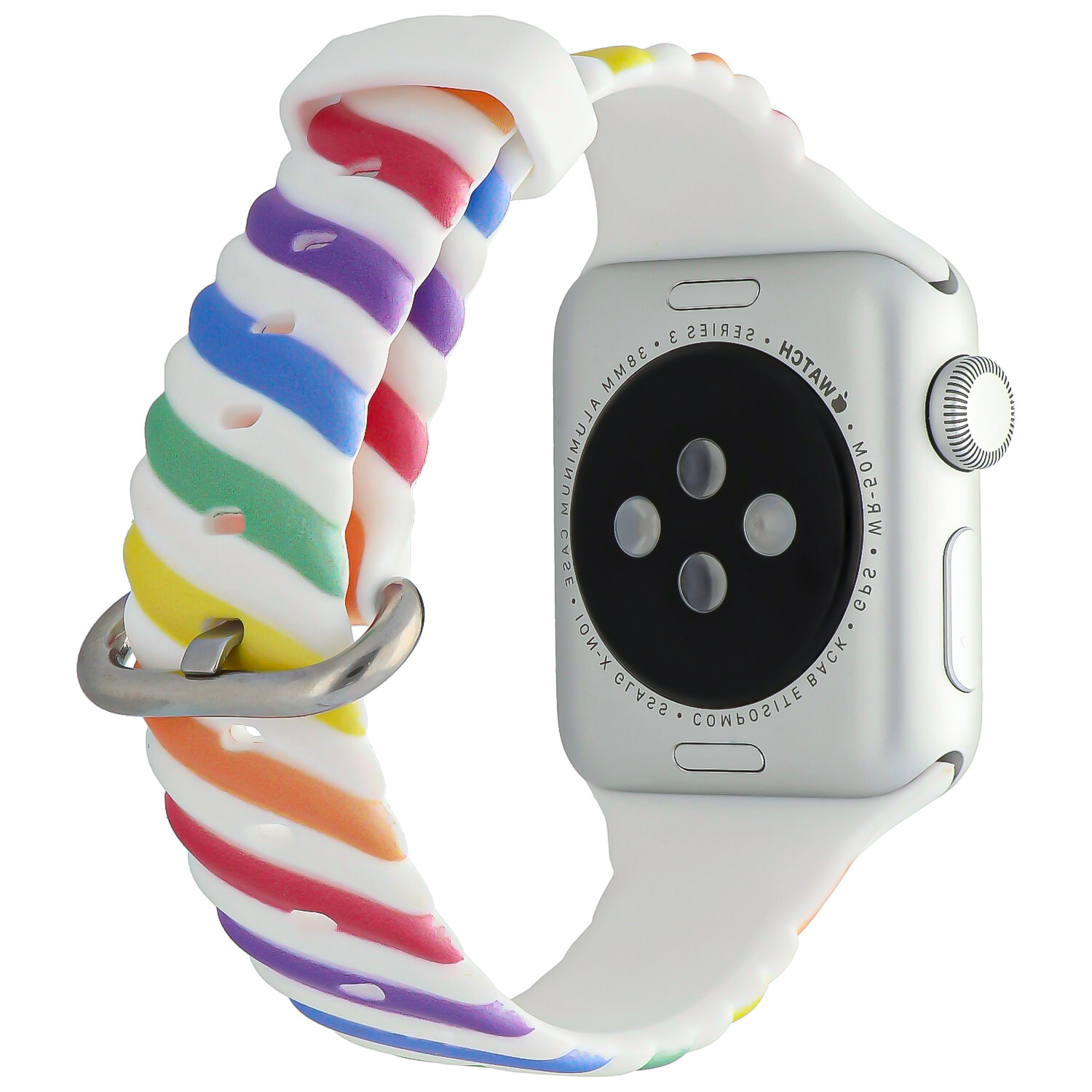 Apple Watch Strudel Sportarmband - bunt weiß