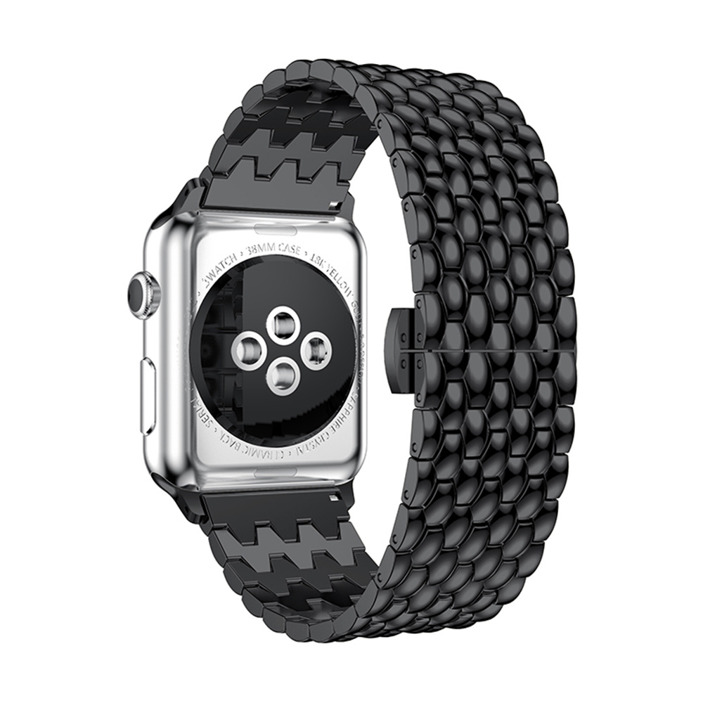 Apple Watch stahl drache Gliederarmband - schwarz