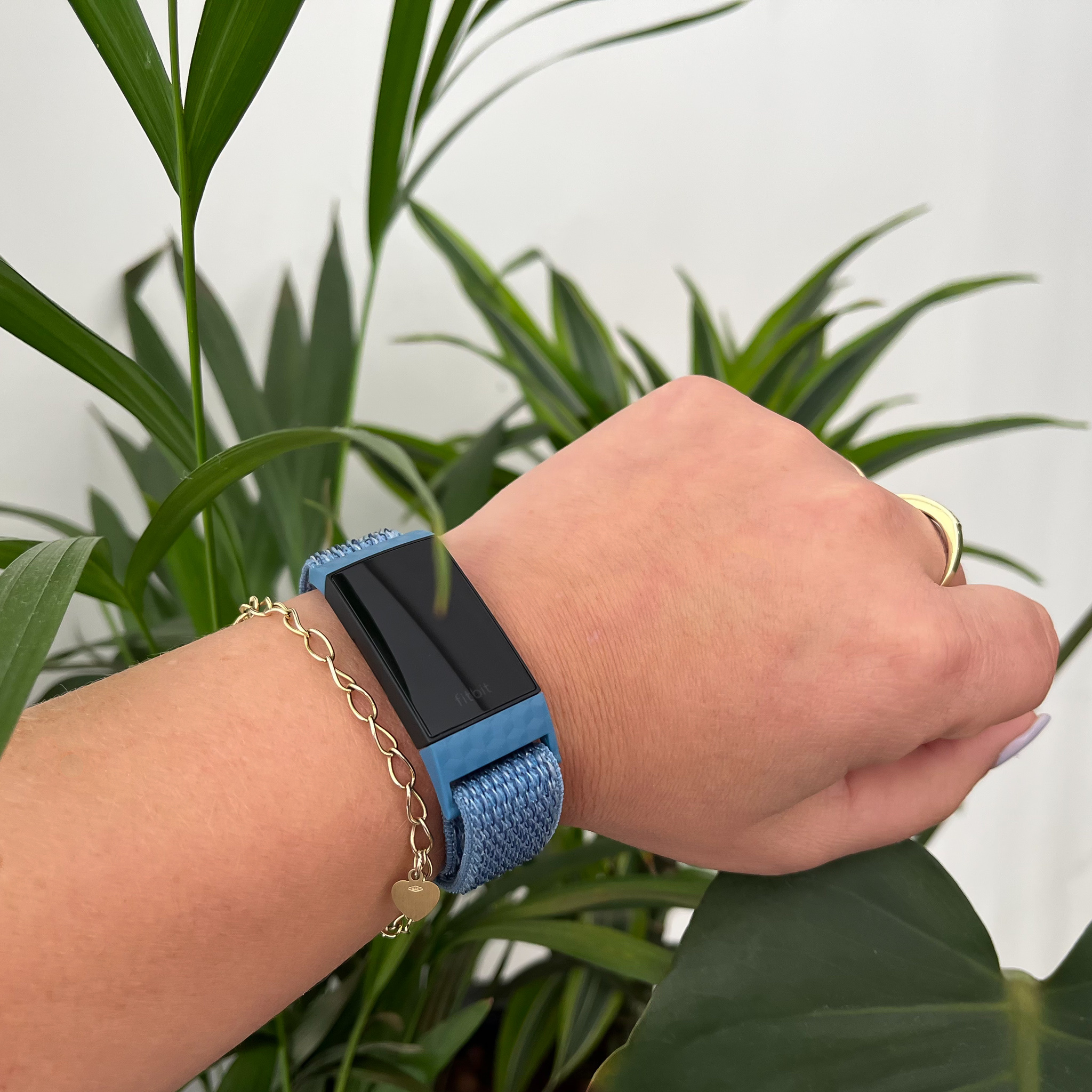 Fitbit Charge 3 & 4 Nylon Armband - cape blue