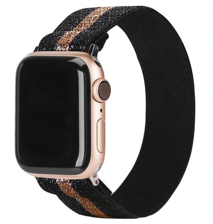 Apple Watch Nylon Armband - Schwarzgold