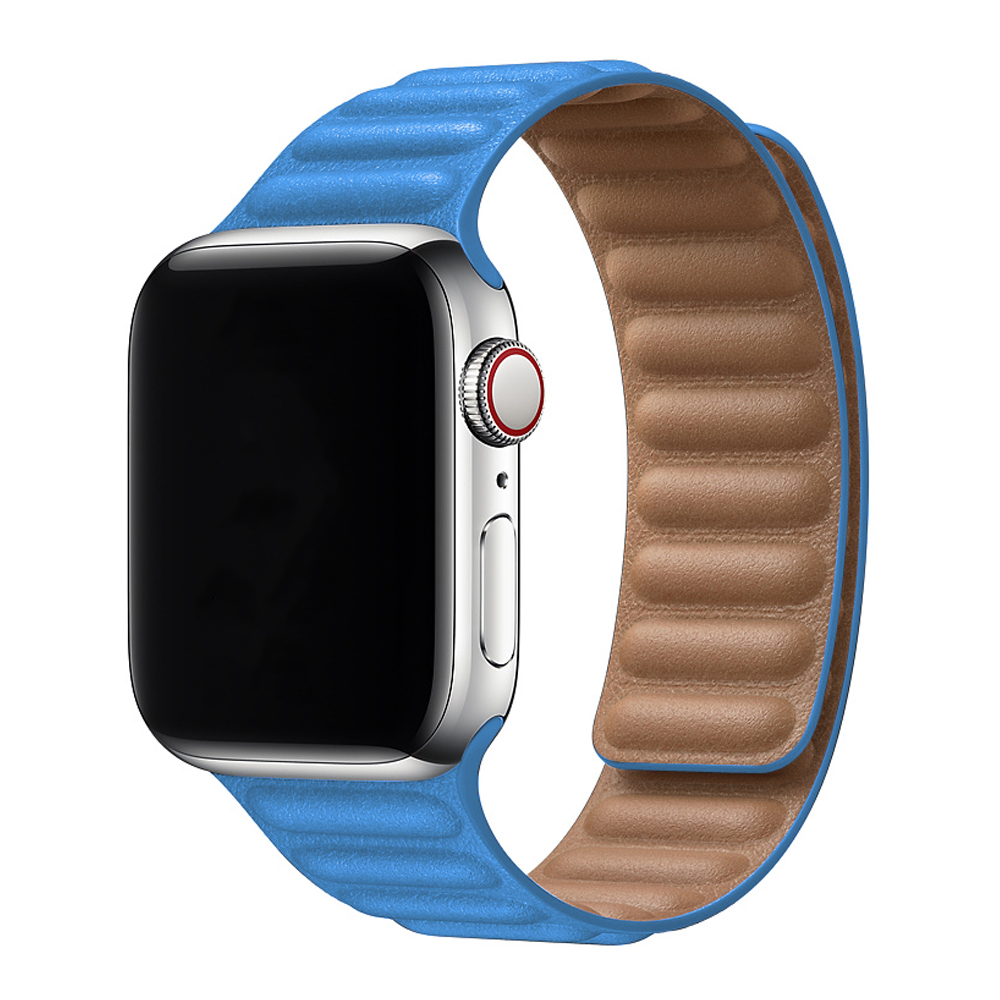 Apple Watch Solo Loop Lederarmband - Cape blau