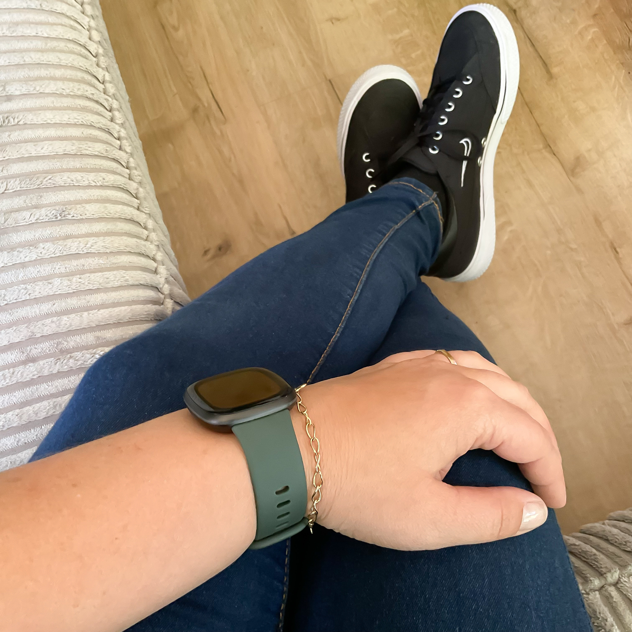 Fitbit Versa 3 / Sense Sportarmband - grün
