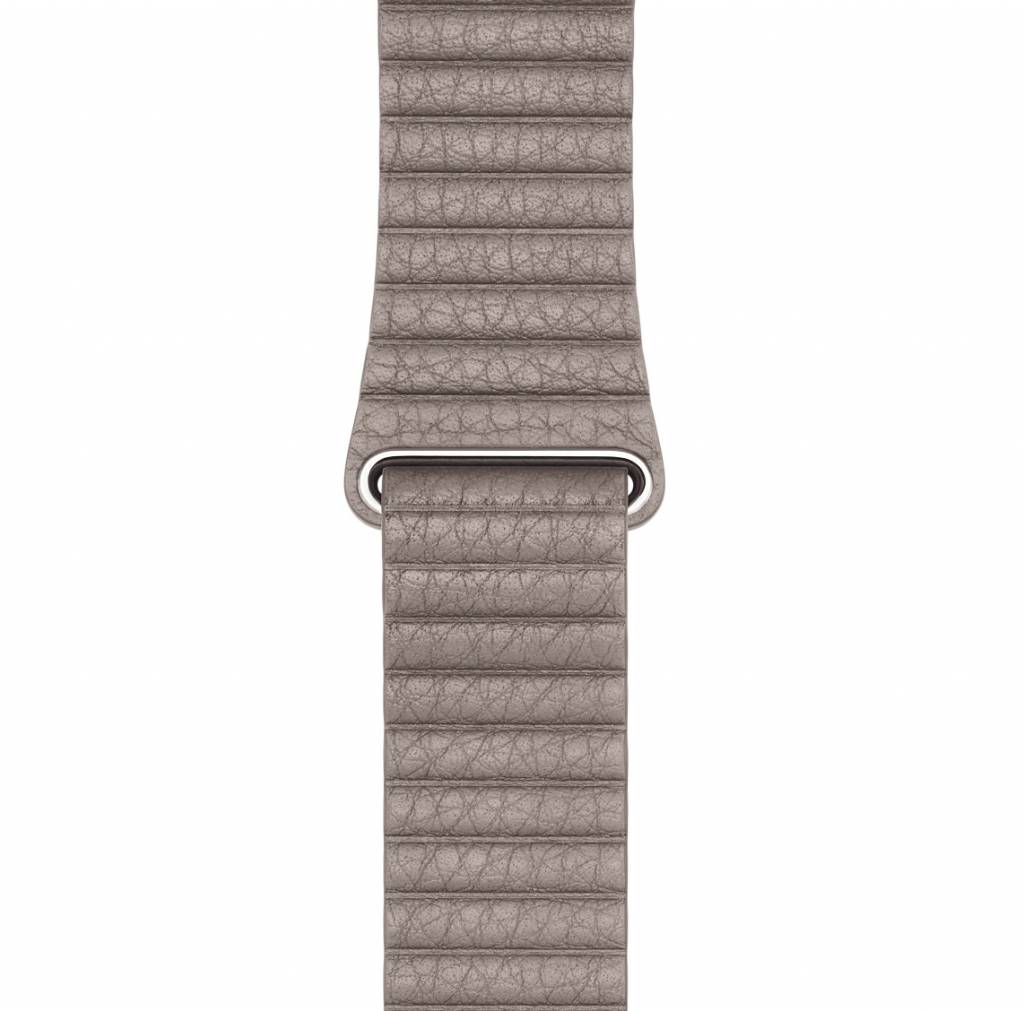 Apple Watch gerippter Lederarmband - khaki