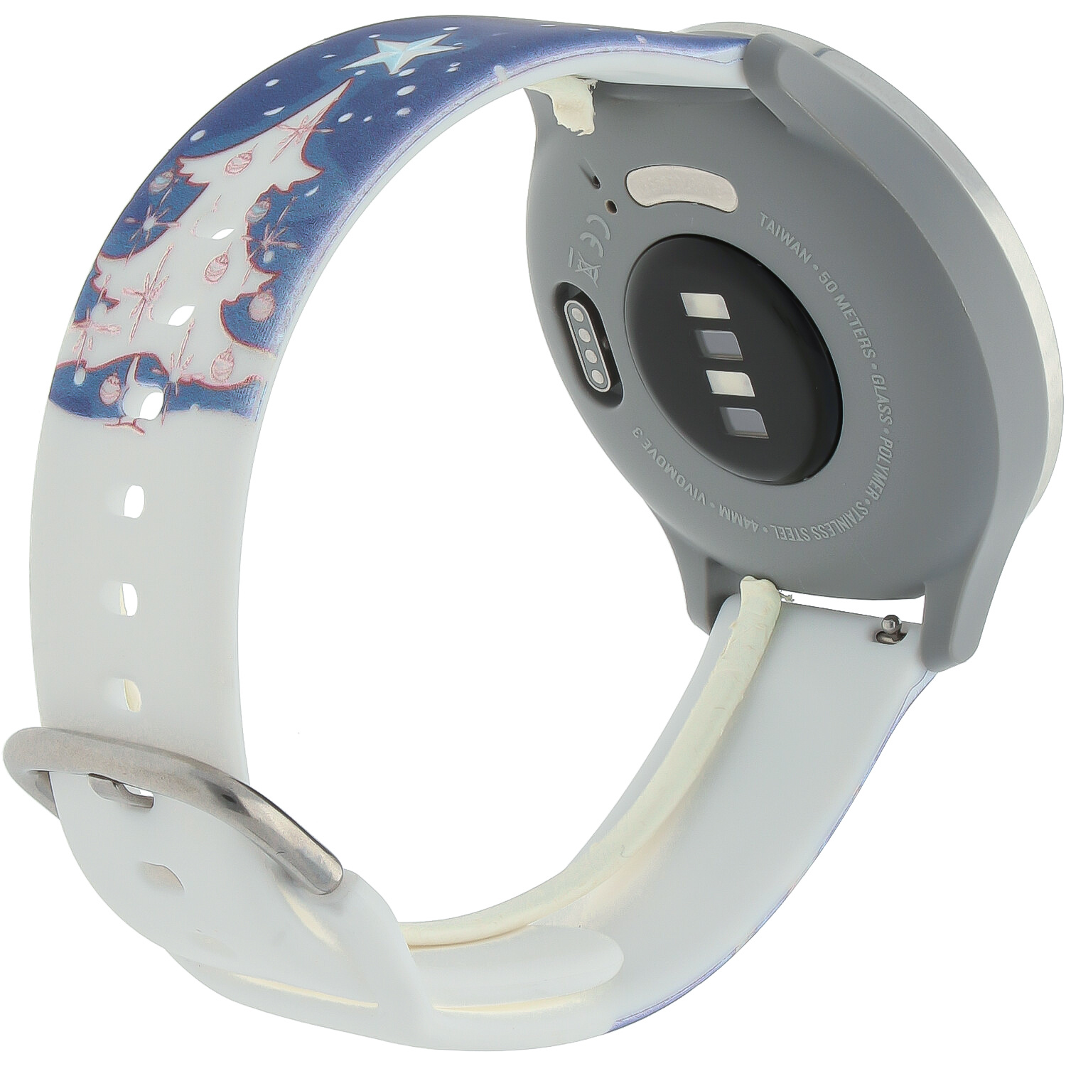 Huawei Watch druck Sportarmband - Weihnachten Schneemann dunkelblau