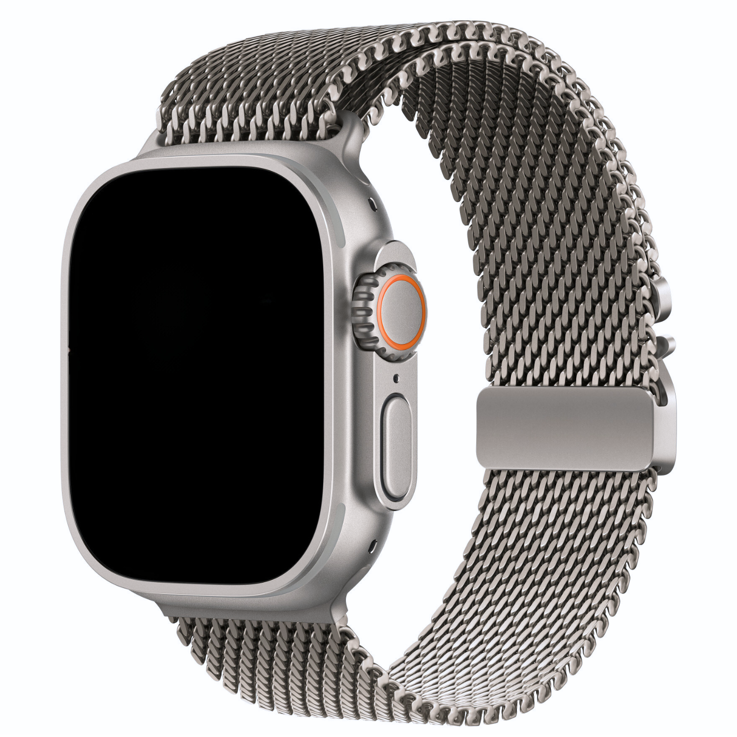 Apple Watch Milanaise Schnallenbänder - Silber Titanium