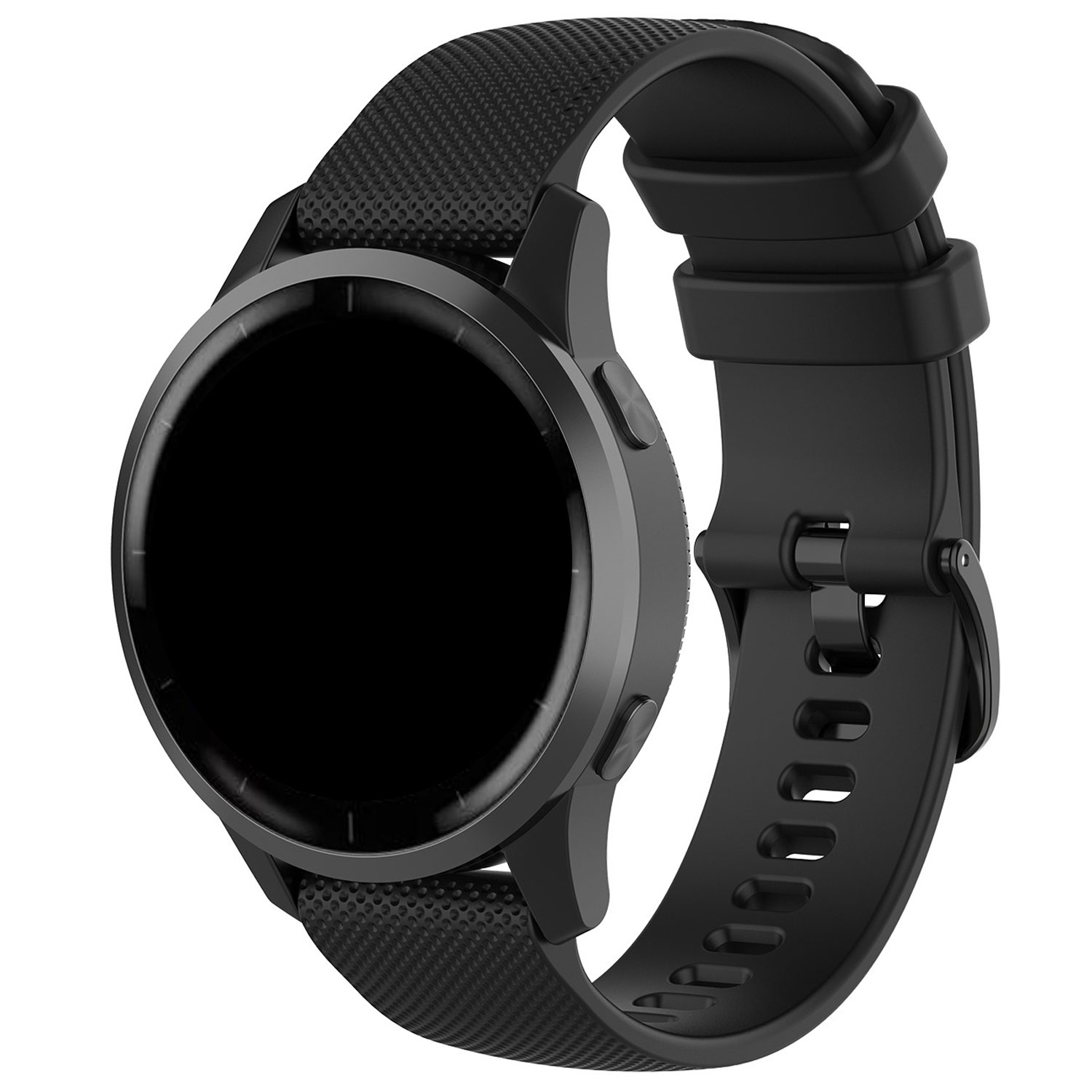 Samsung Galaxy Watch 4 Classic Silikon Armband mit Schnalle - schwarz