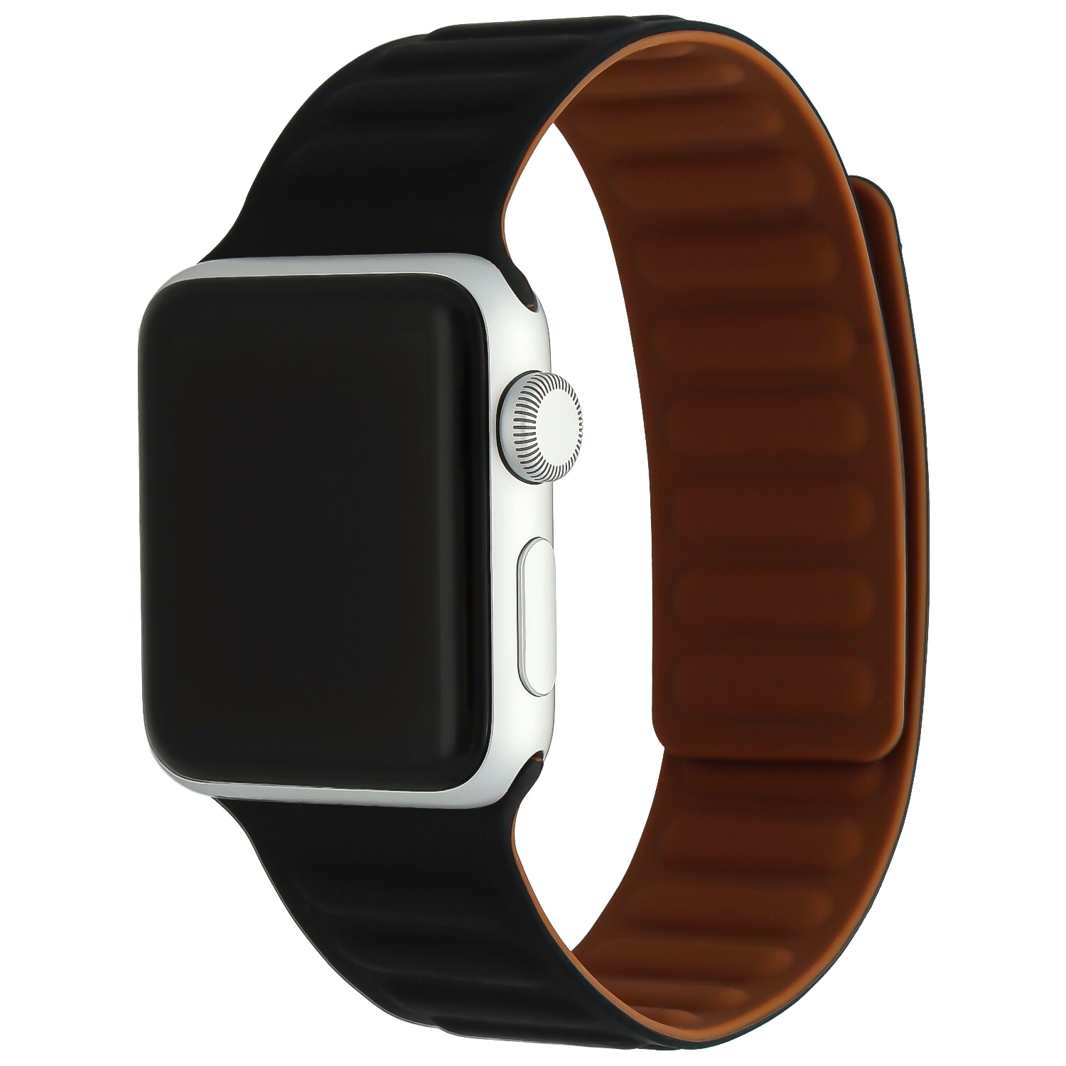 Apple Watch geripptes Solo Sportarmband - schwarz