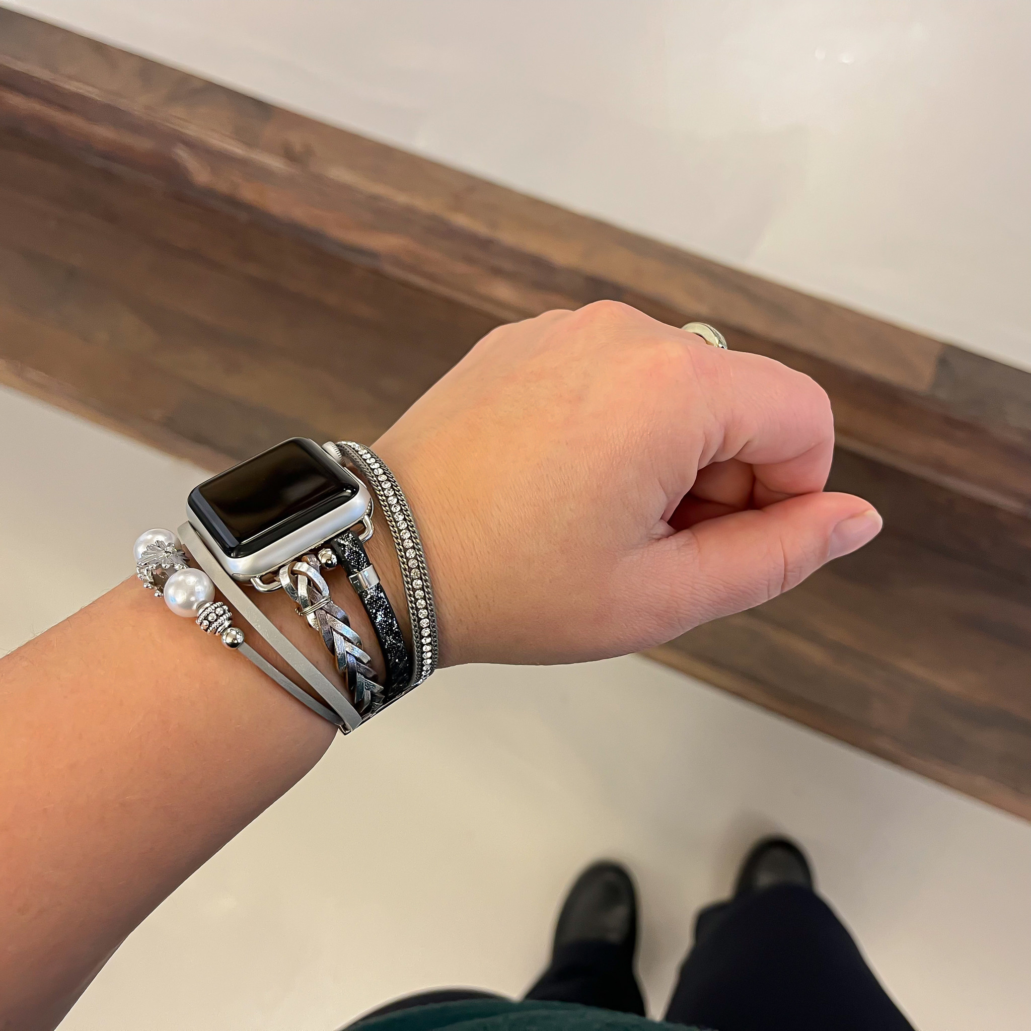 Apple Watch Schmuckarmband – Liz Silber