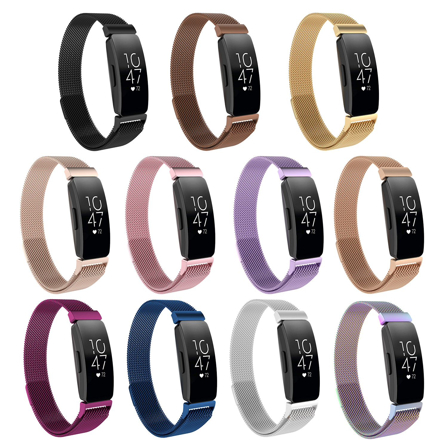 Fitbit Inspire Milanaise Armband - bunt