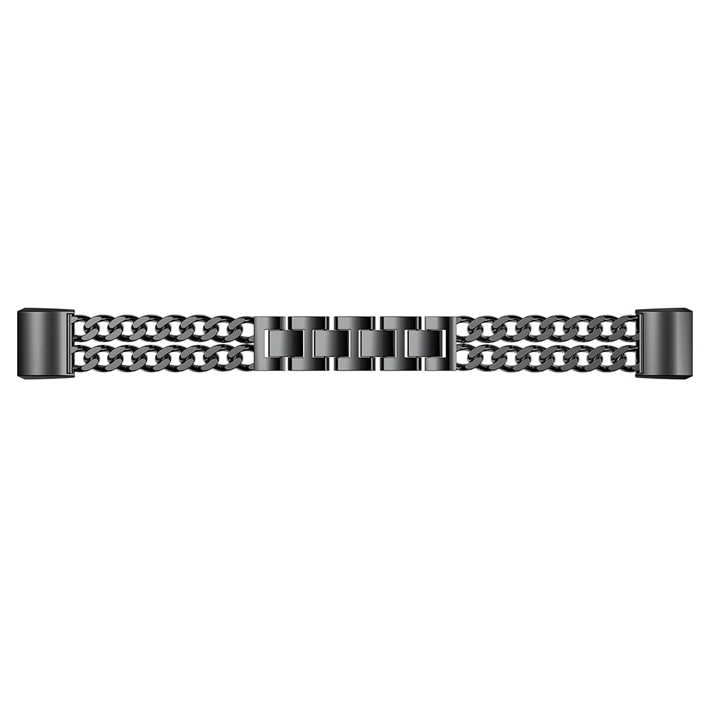 Fitbit Charge 3 & 4 stahl cowboy Gliederarmband - schwarz