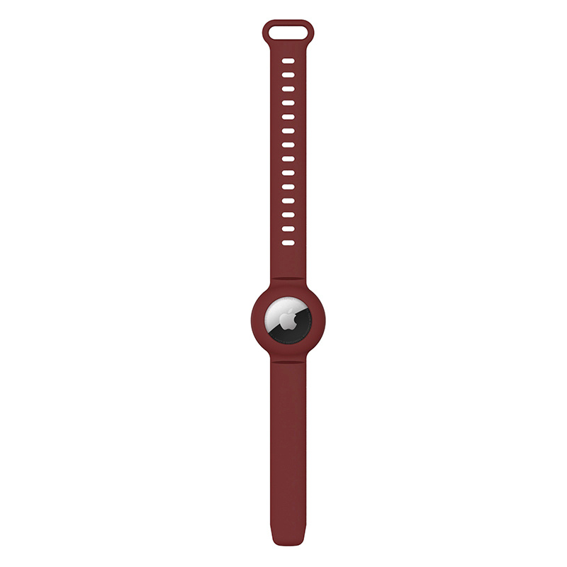 AirTag Armband - burgunderrot