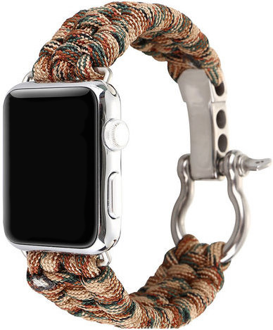 Apple Watch Nylon Seilarmband - Camouflage braun