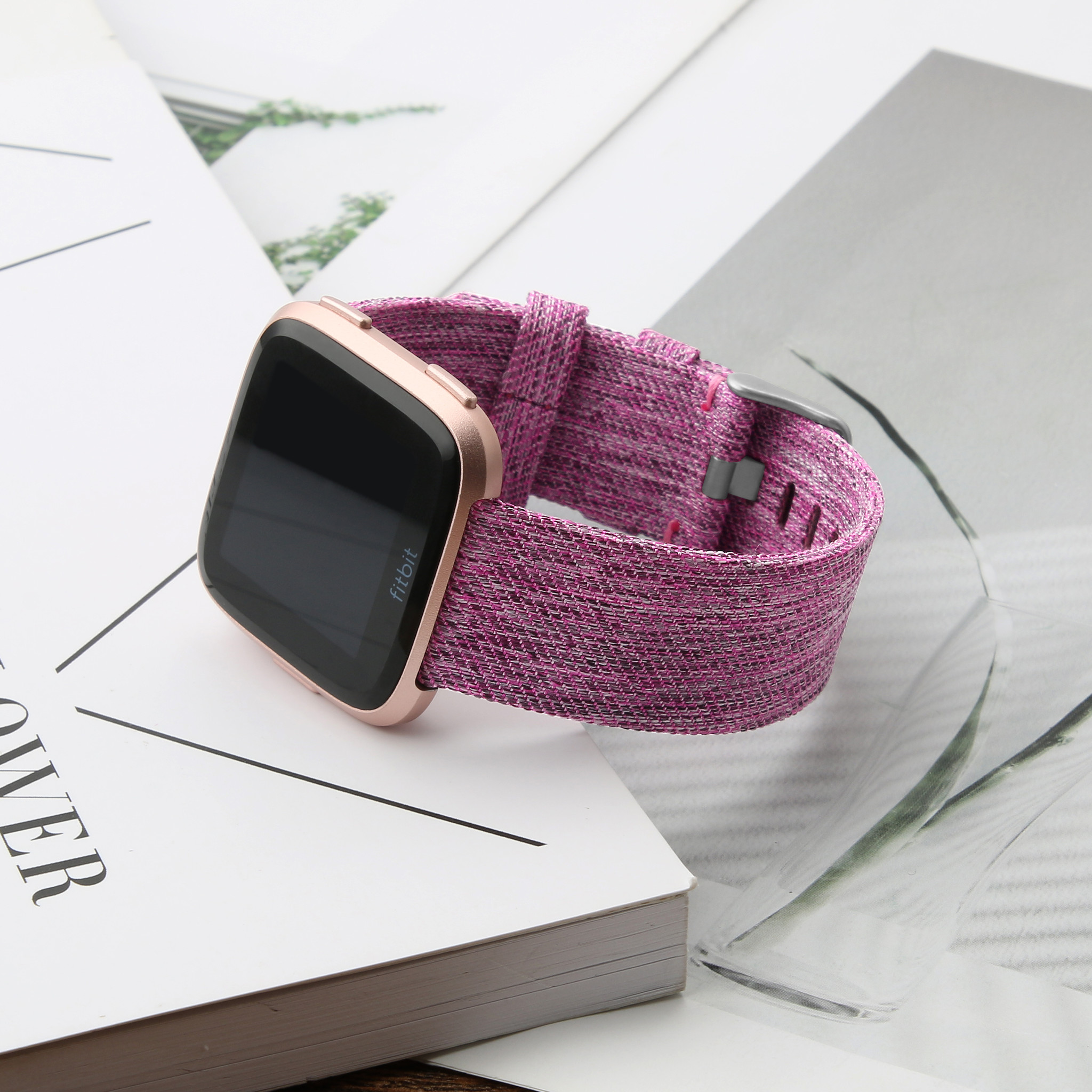Fitbit Versa Nylon Schnallenband - lila