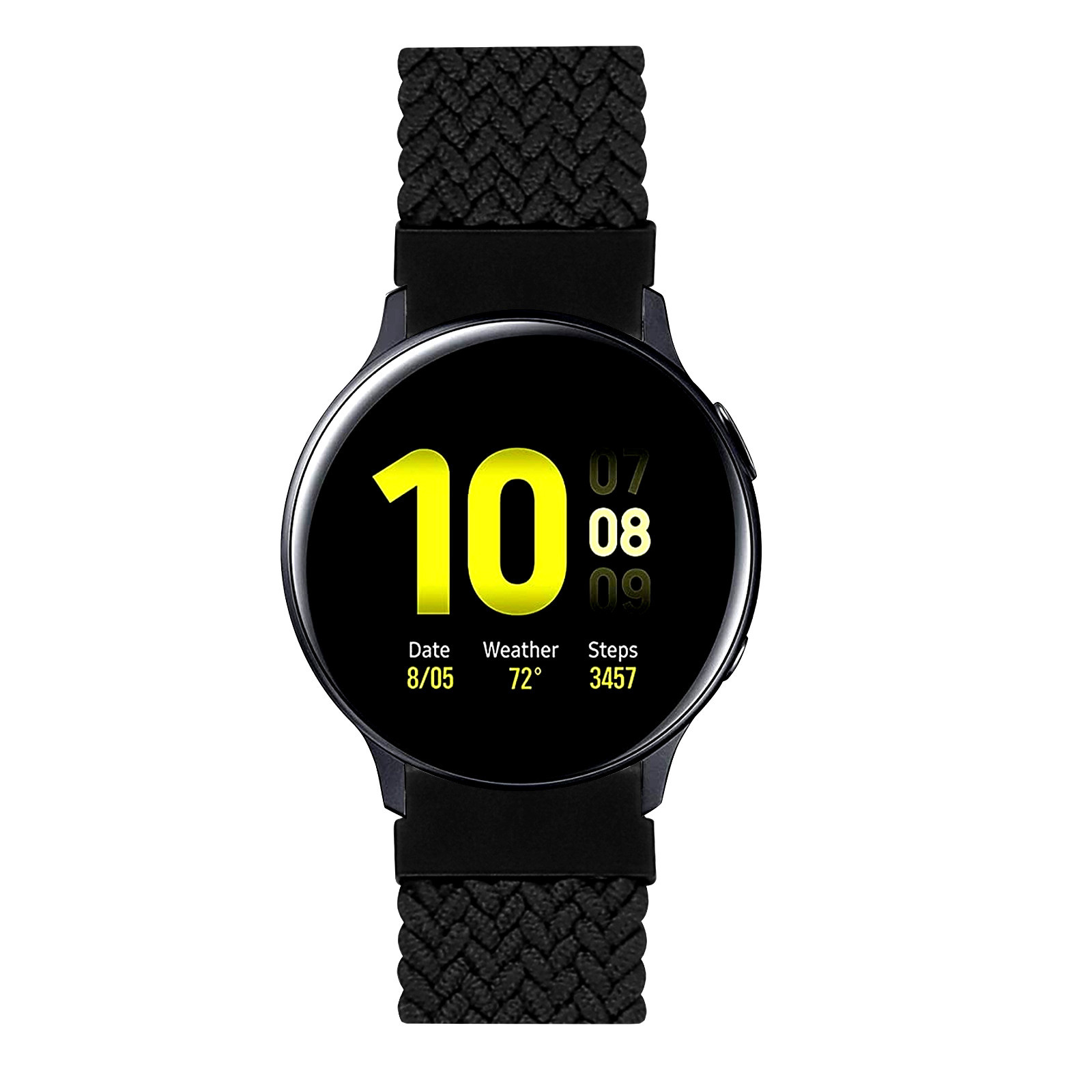 Huawei Watch GT Nylon Geflochtenes Solo Loop - schwarz