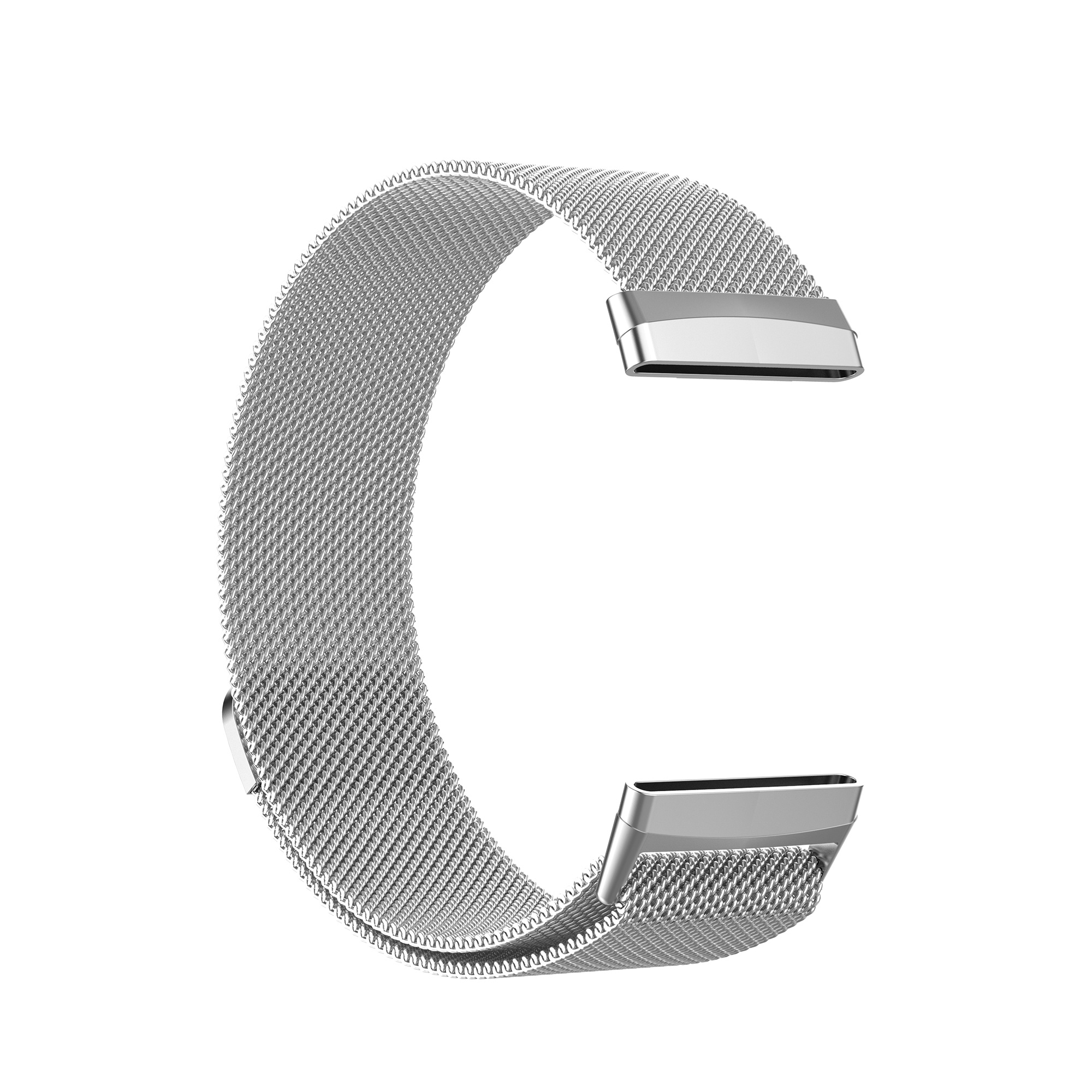 Fitbit Versa 3 / Sense Milanaise Armband - silber