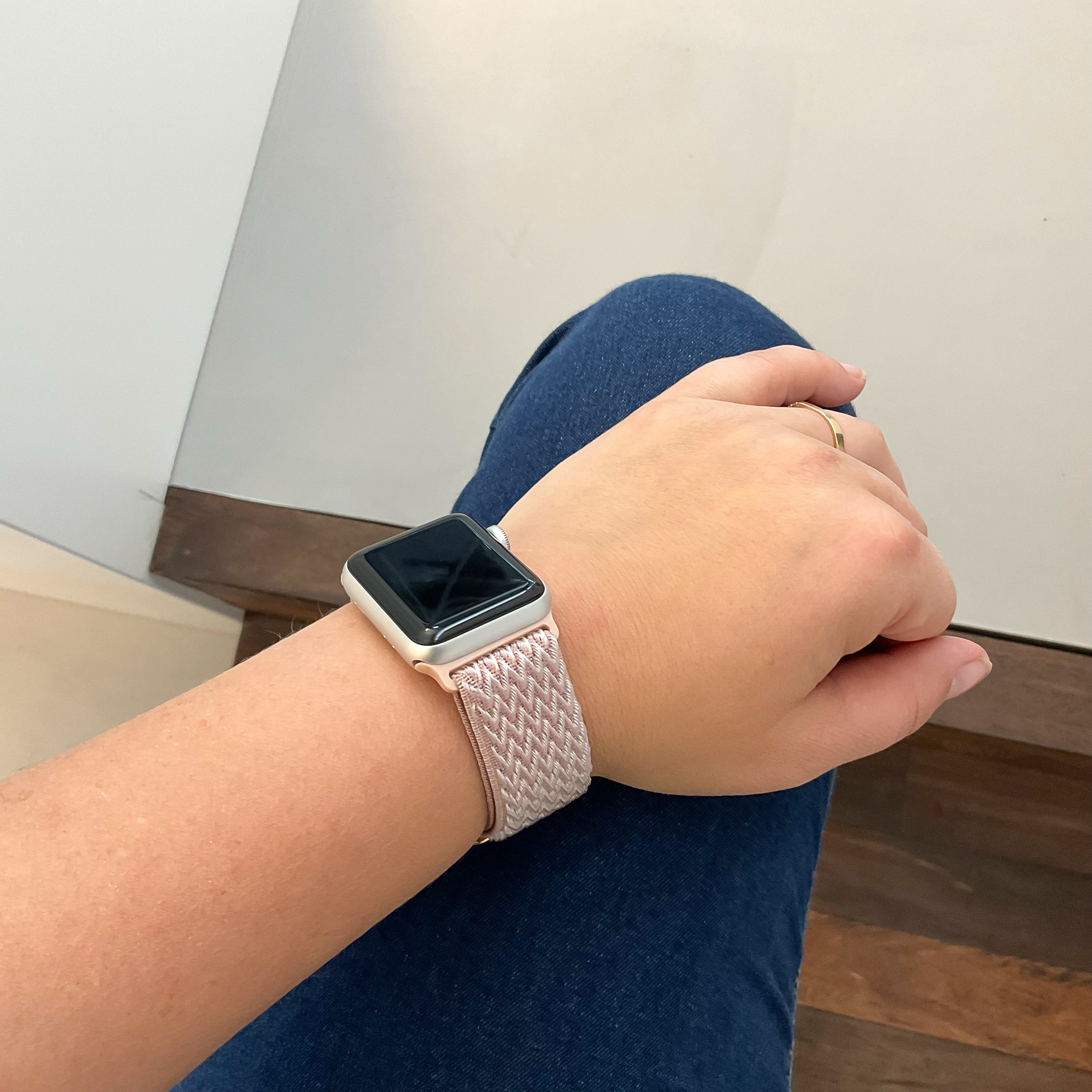 Apple Watch Nylon Solo Loop - rosa Sand