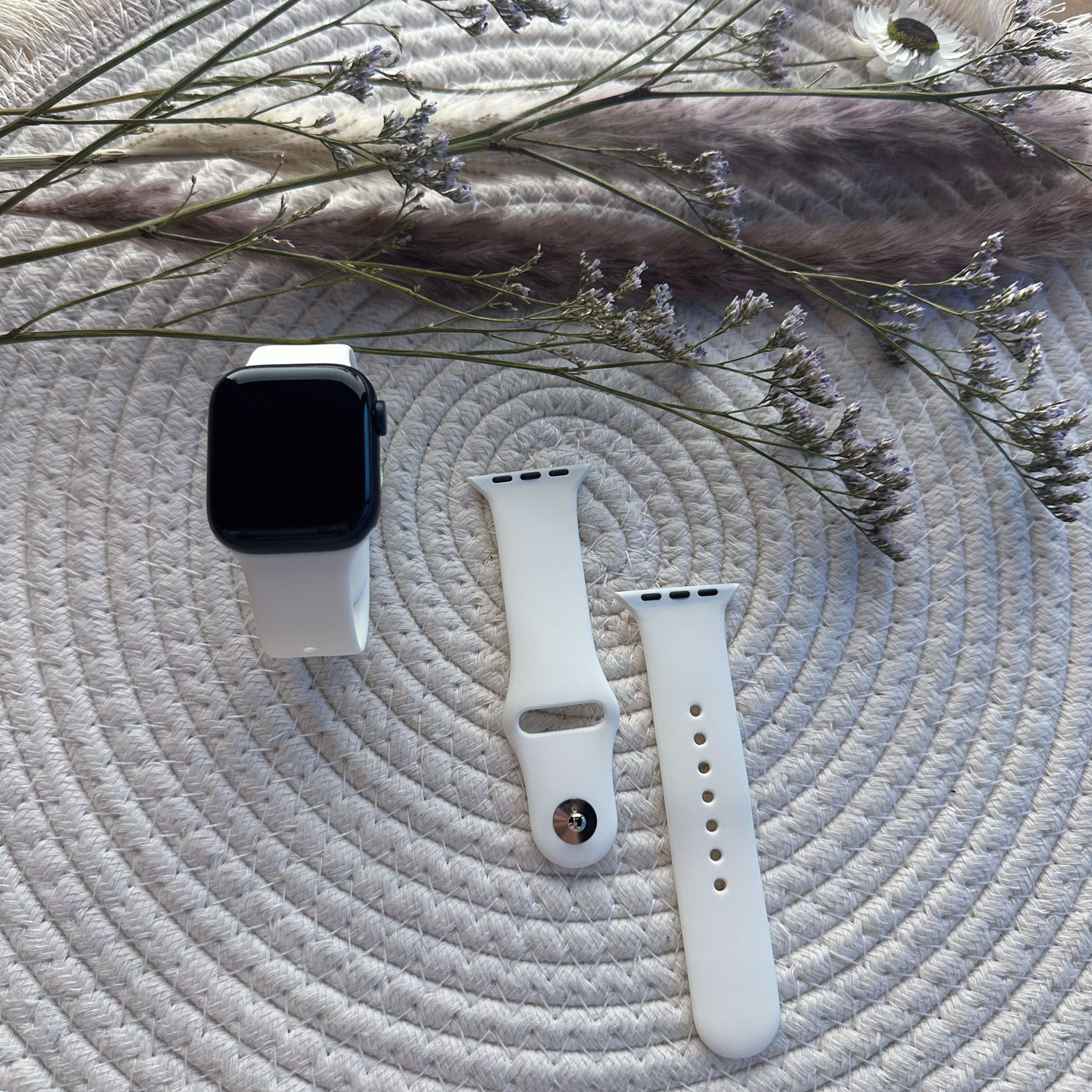 Apple Watch Sportarmband - weiches Weiß