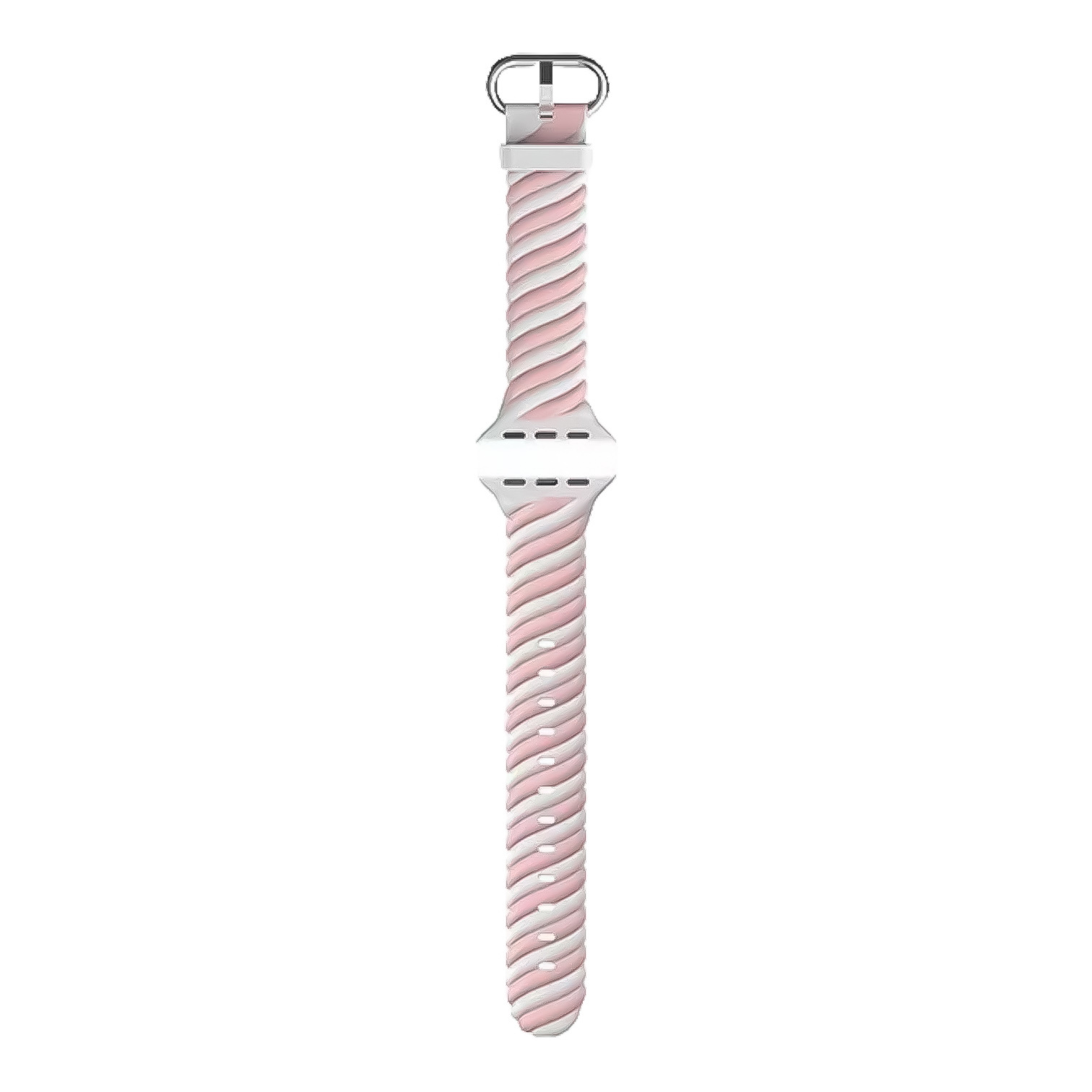 Apple Watch Strudel Sportarmband - weiß rosa