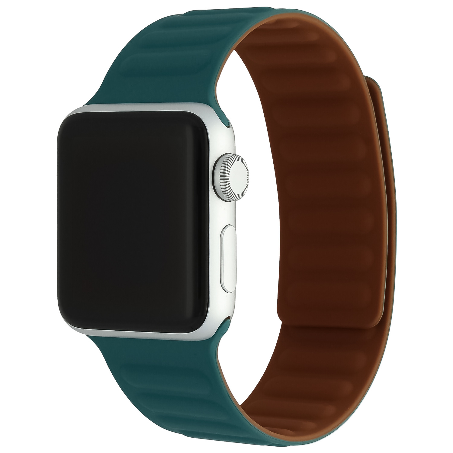 Apple Watch geripptes Solo Sportarmband - Malachitgrün