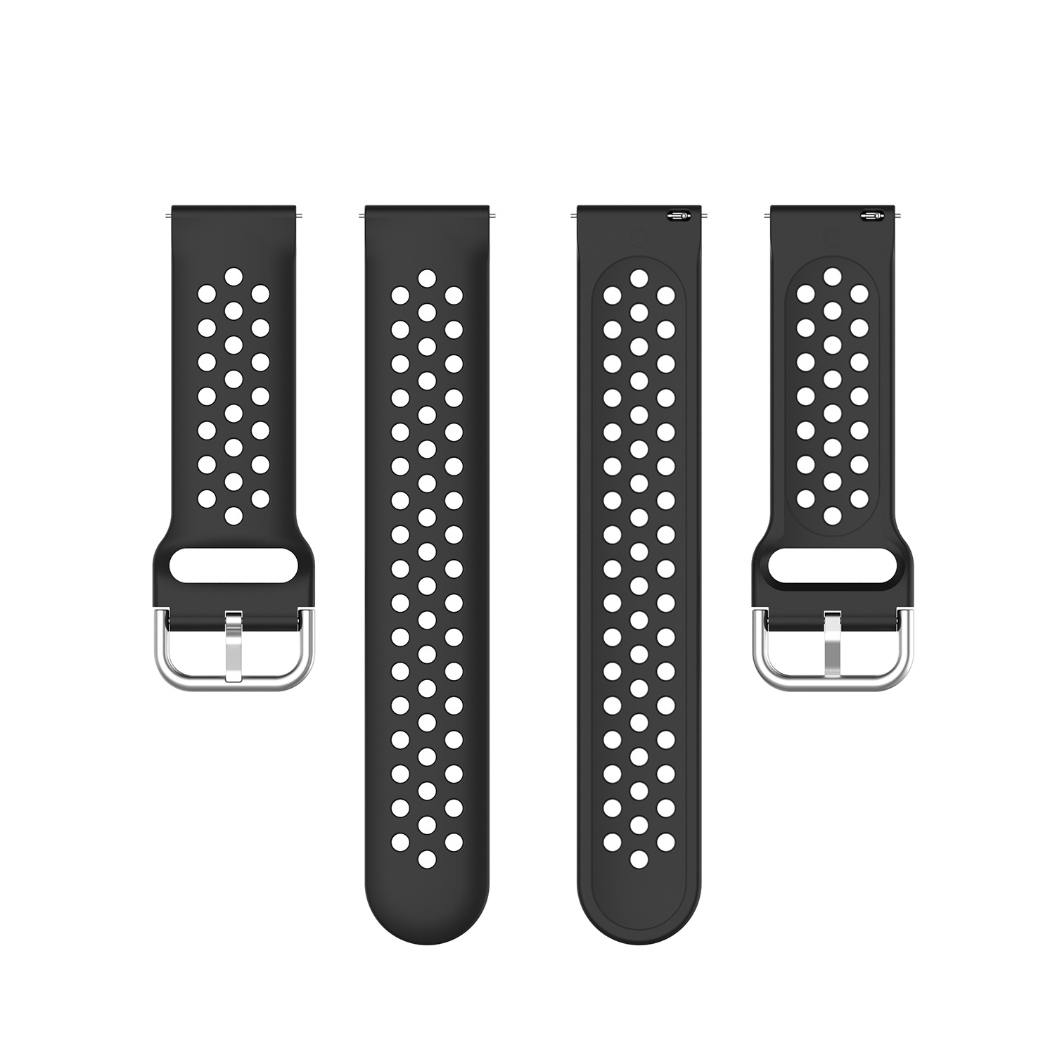 Garmin Vivoactive / Vivomove Sportarmband mit Doppelschnalle - schwarz