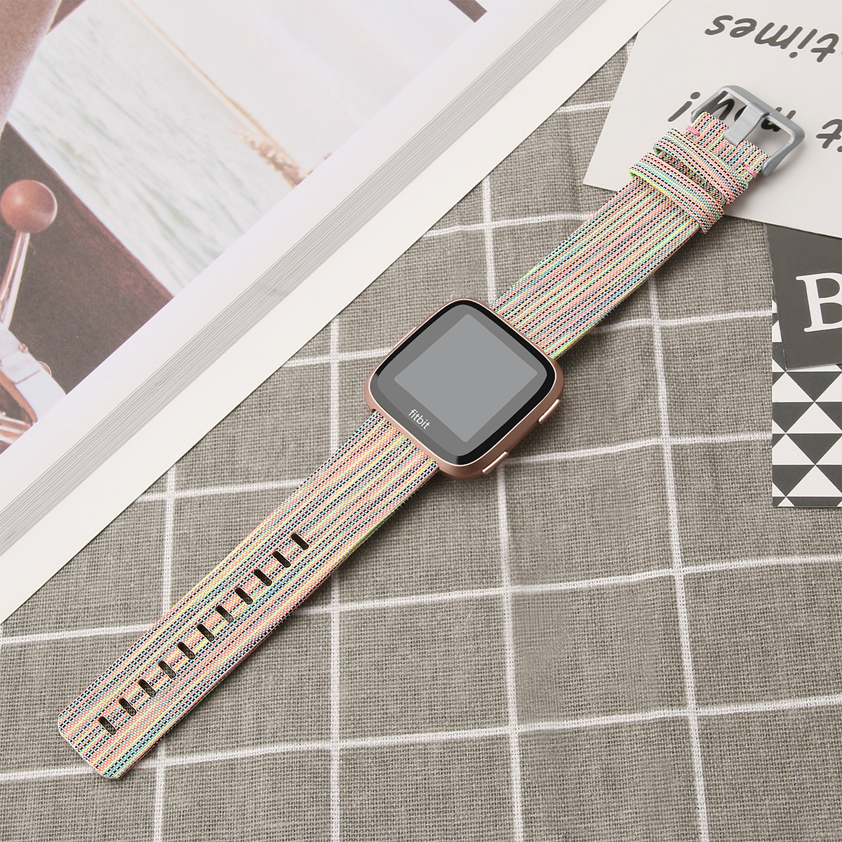 Fitbit Versa Nylon Schnallenband - bunt