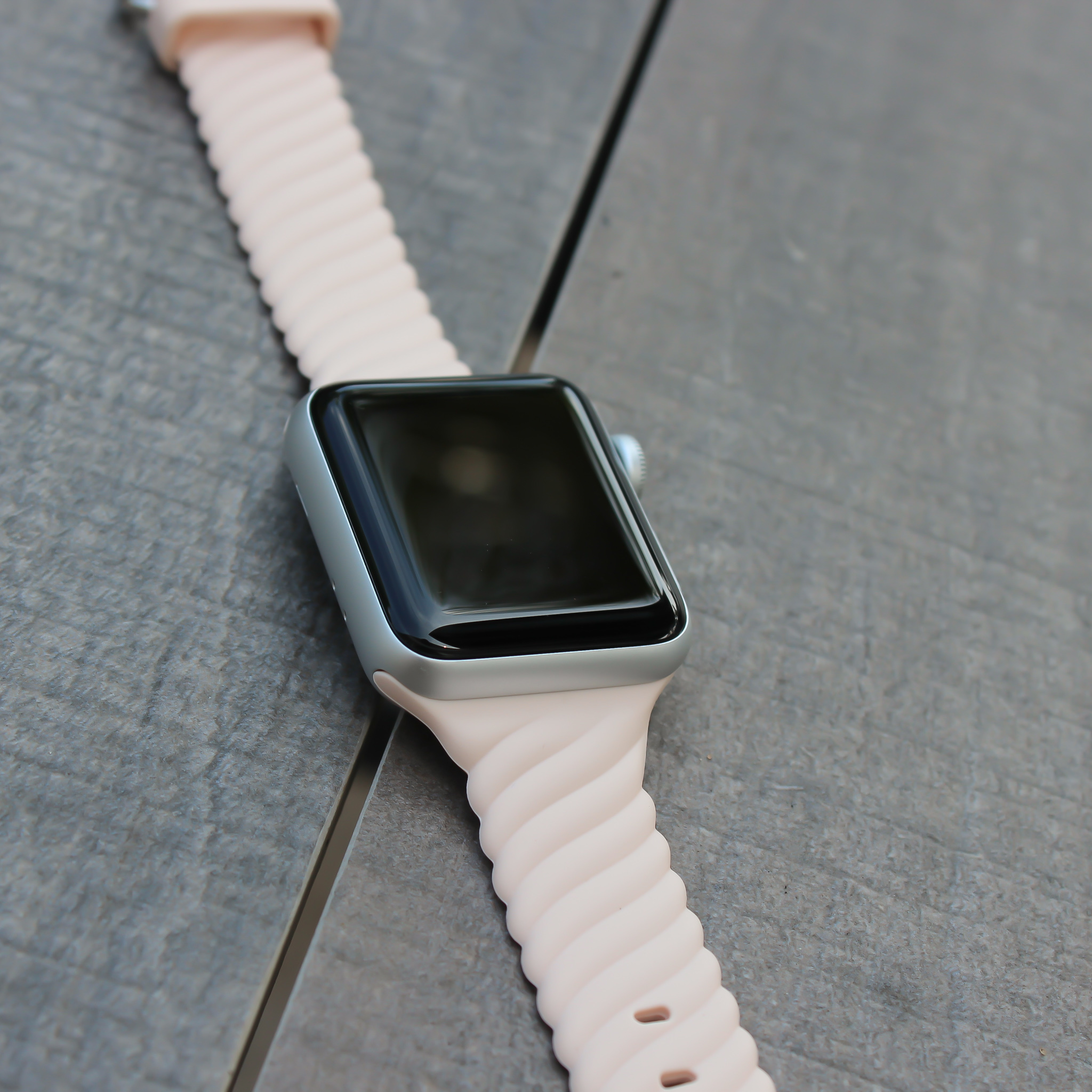 Apple Watch Strudel Sportarmband - rosa Sand