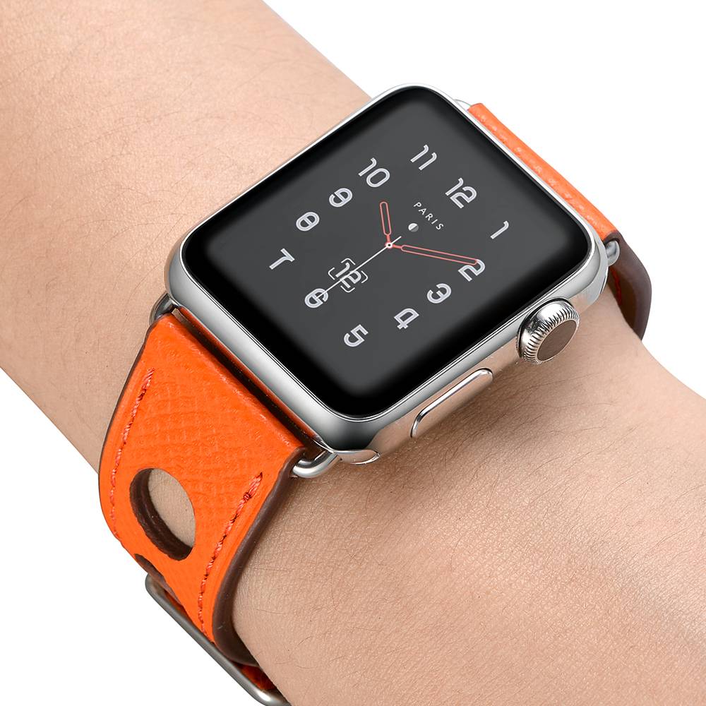 Apple Watch hermes Lederarmband - orange