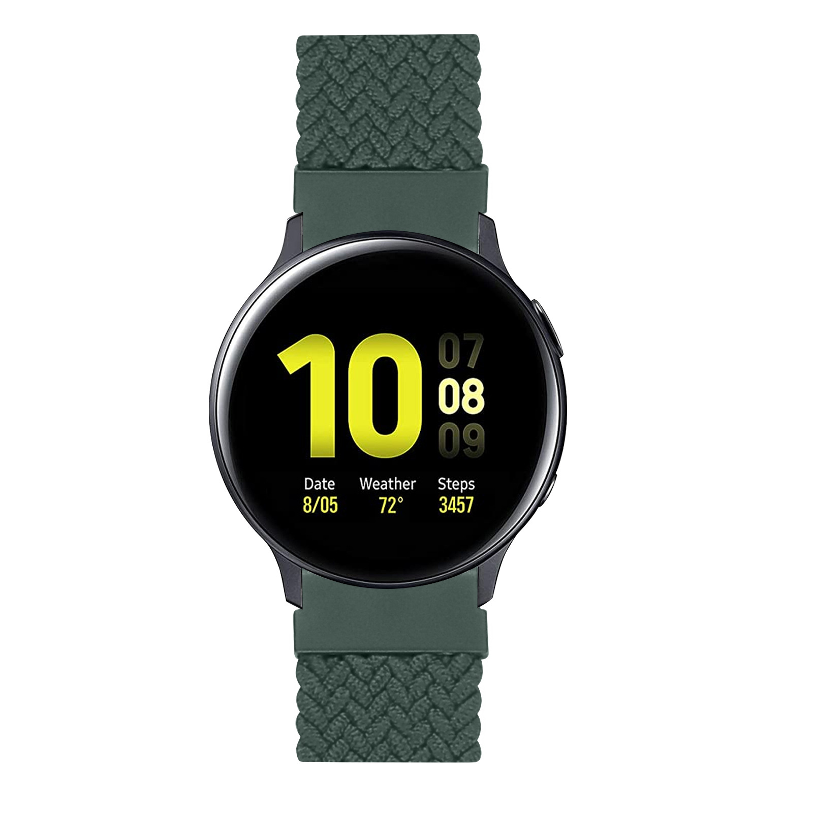 Samsung Galaxy Watch Nylon Geflochtenes Solo Loop - Inverness grün