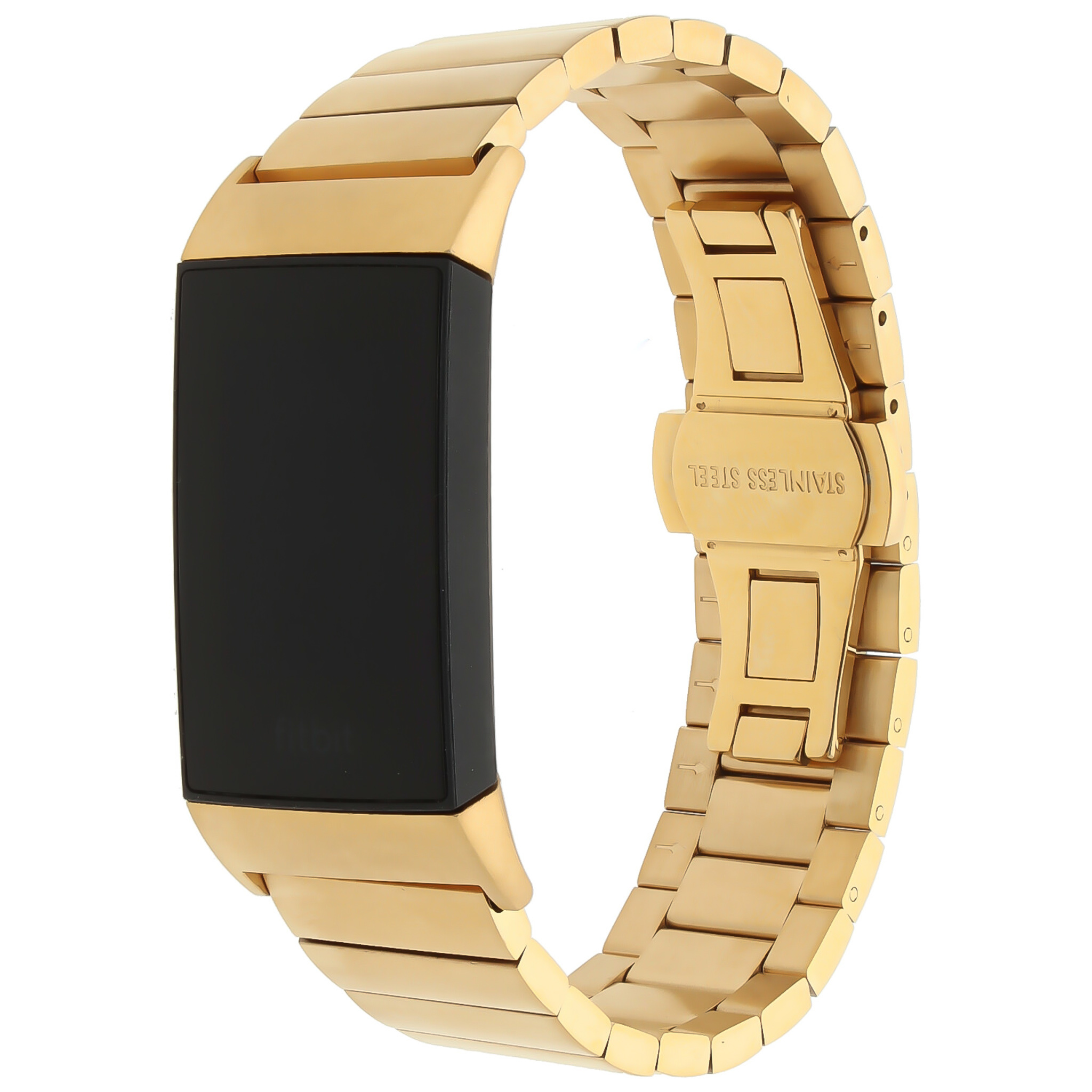 Fitbit Charge 3 & 4 Stahlgliederarmband - gold