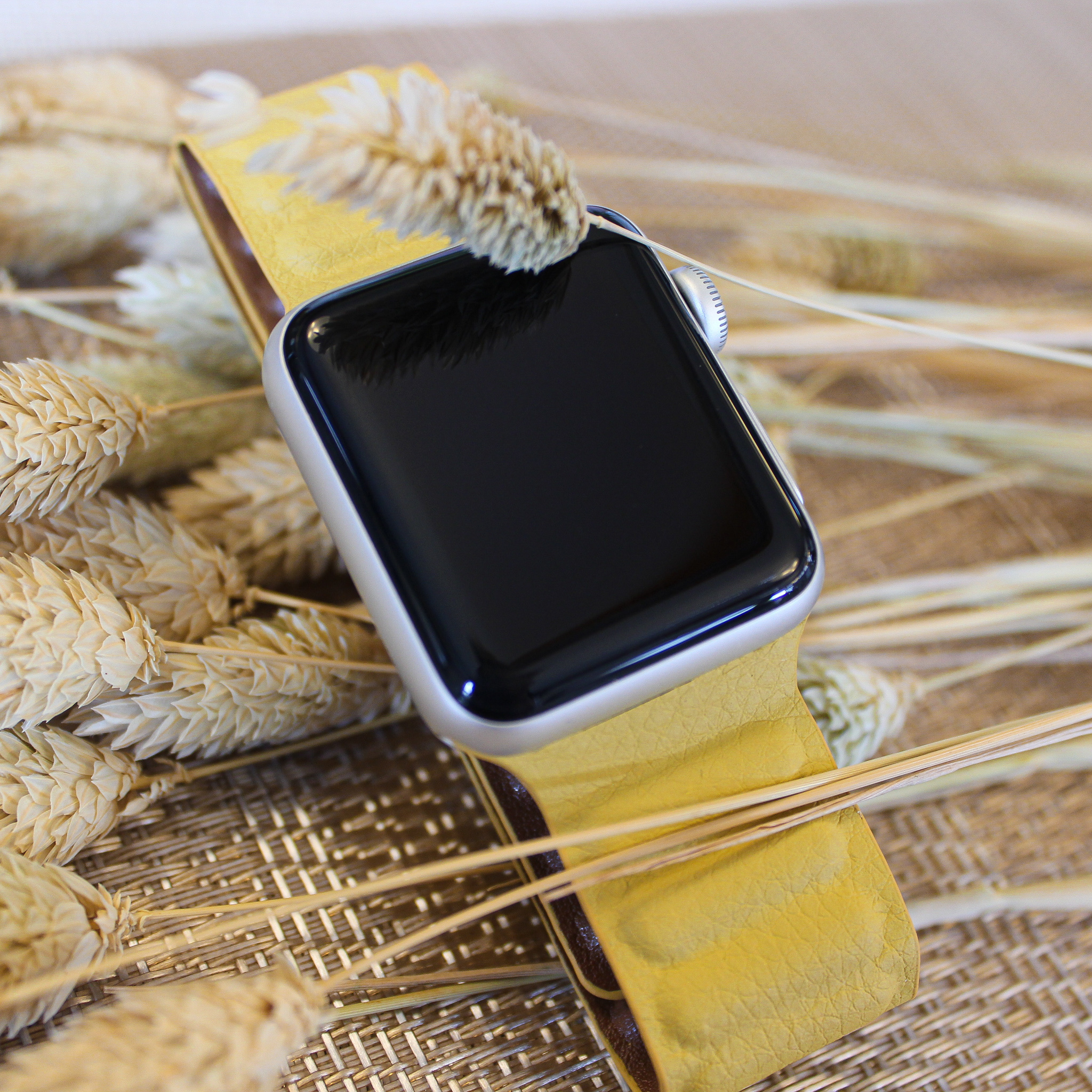 Apple Watch Solo Loop Lederarmband - gelb