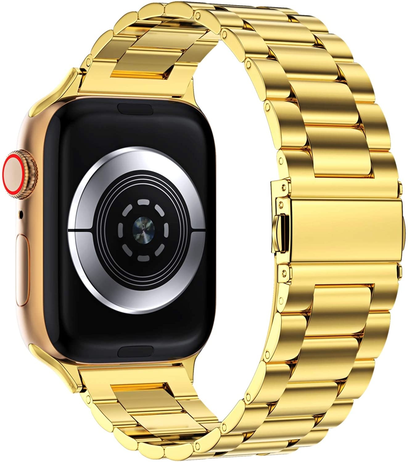 Apple Watch Perlen stahl Gliederarmband - gold