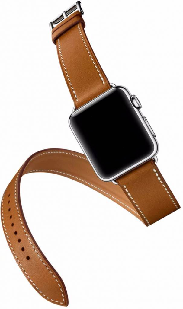 Apple Watch langer Schlaufe Lederarmband - braun