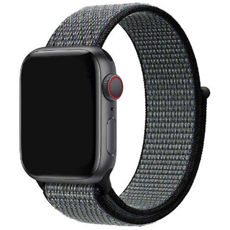 Apple Watch Nylon Sport Loop World Indigo Lime Blast