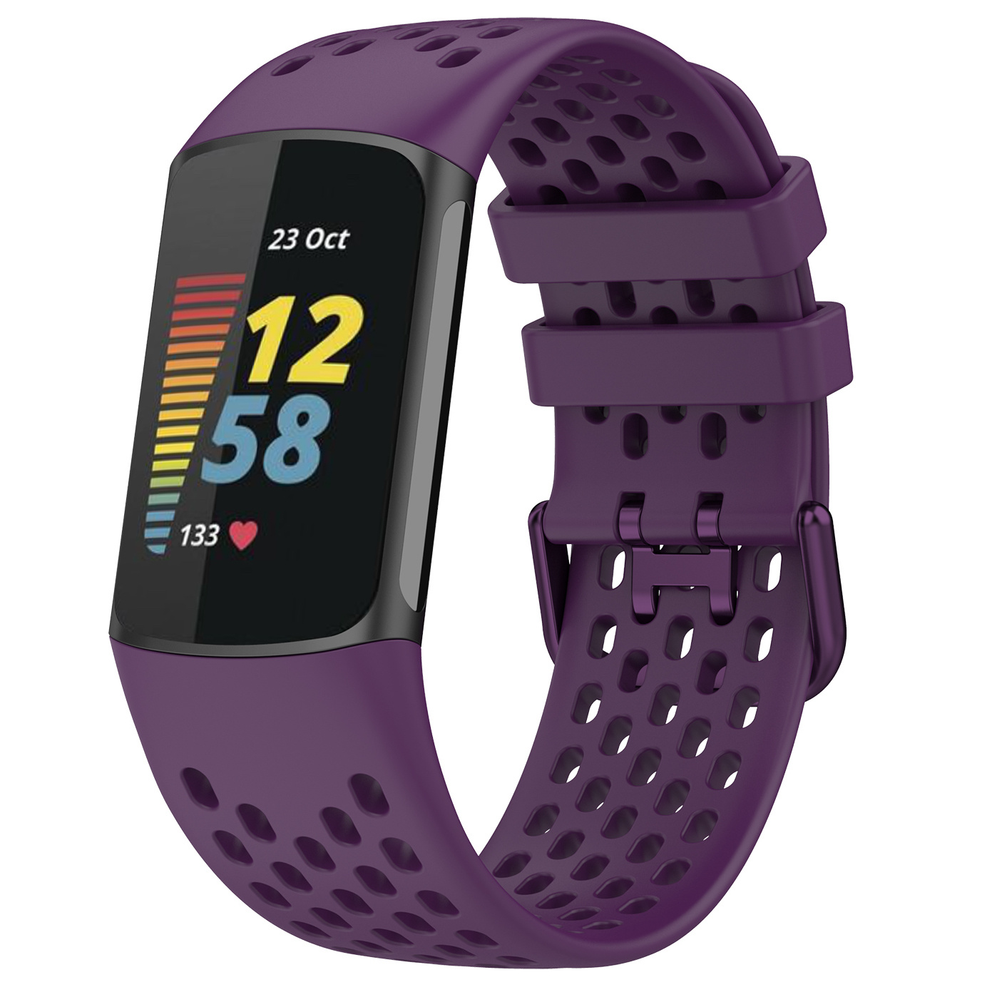 Fitbit Charge 5 sport point Armband - dunkel lila