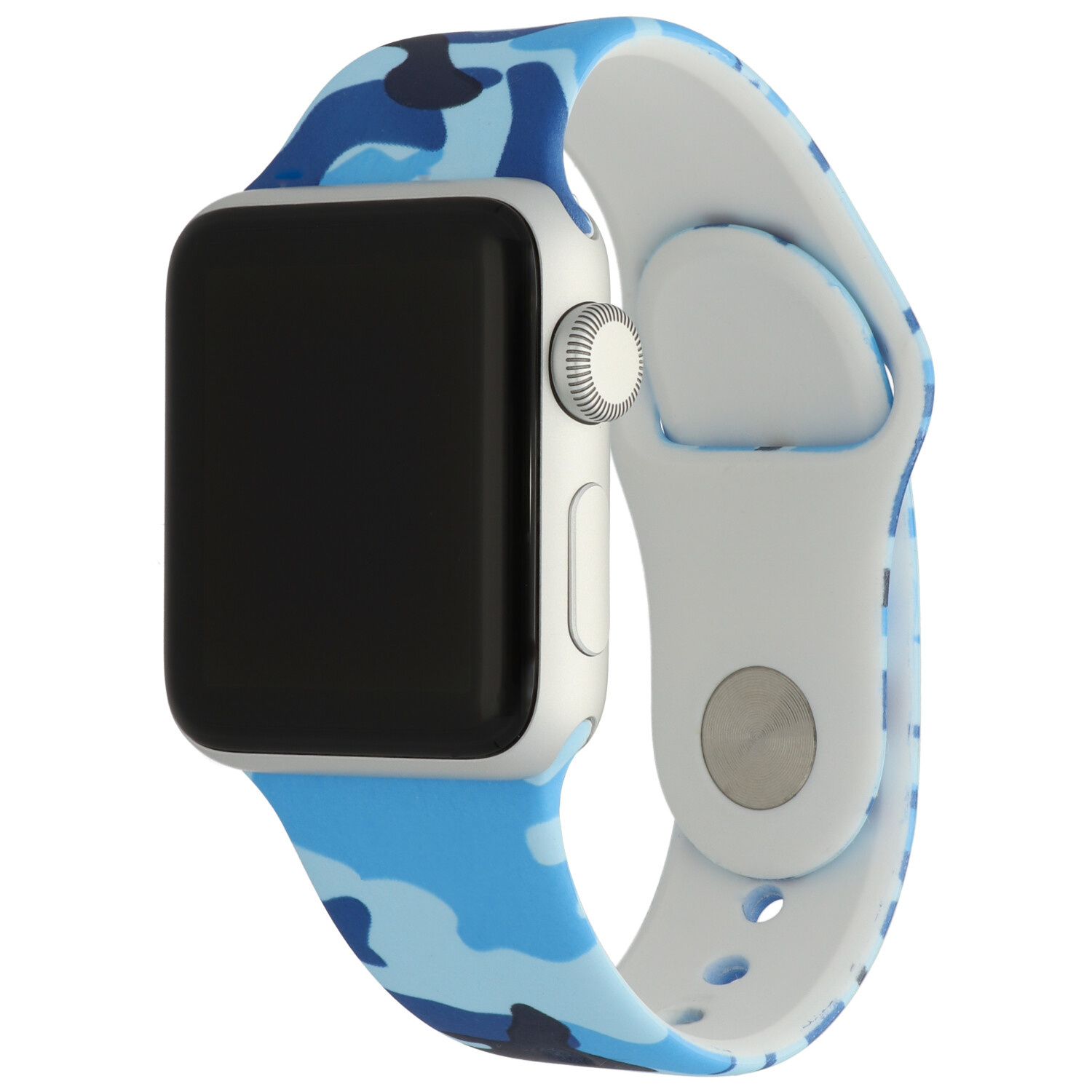 Apple Watch druck Sportarmband - Camouflage blau
