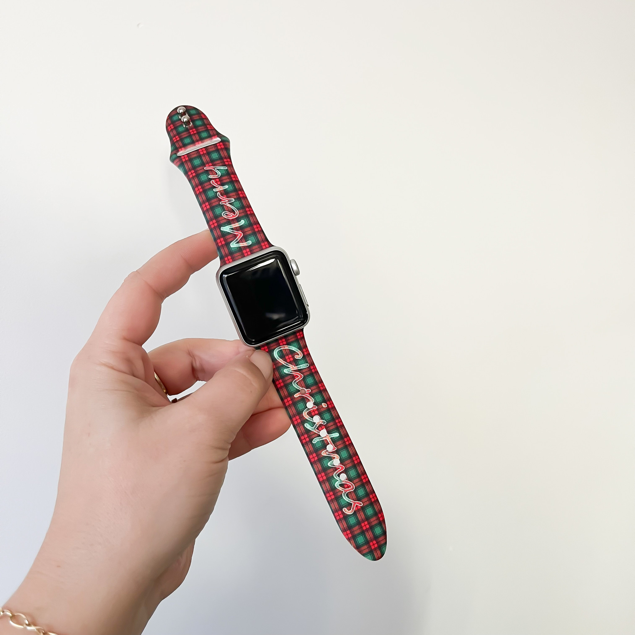 Apple Watch druck Sportarmband - weihnachtlich kariert