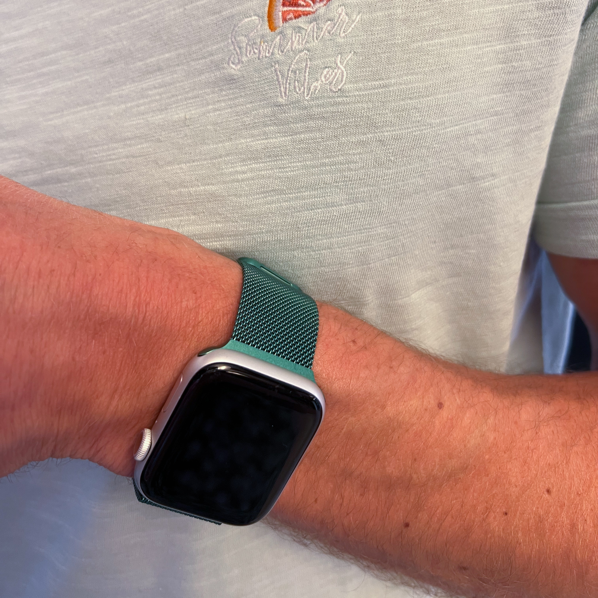 Apple Watch Milanaise Armband - dunkelgrün