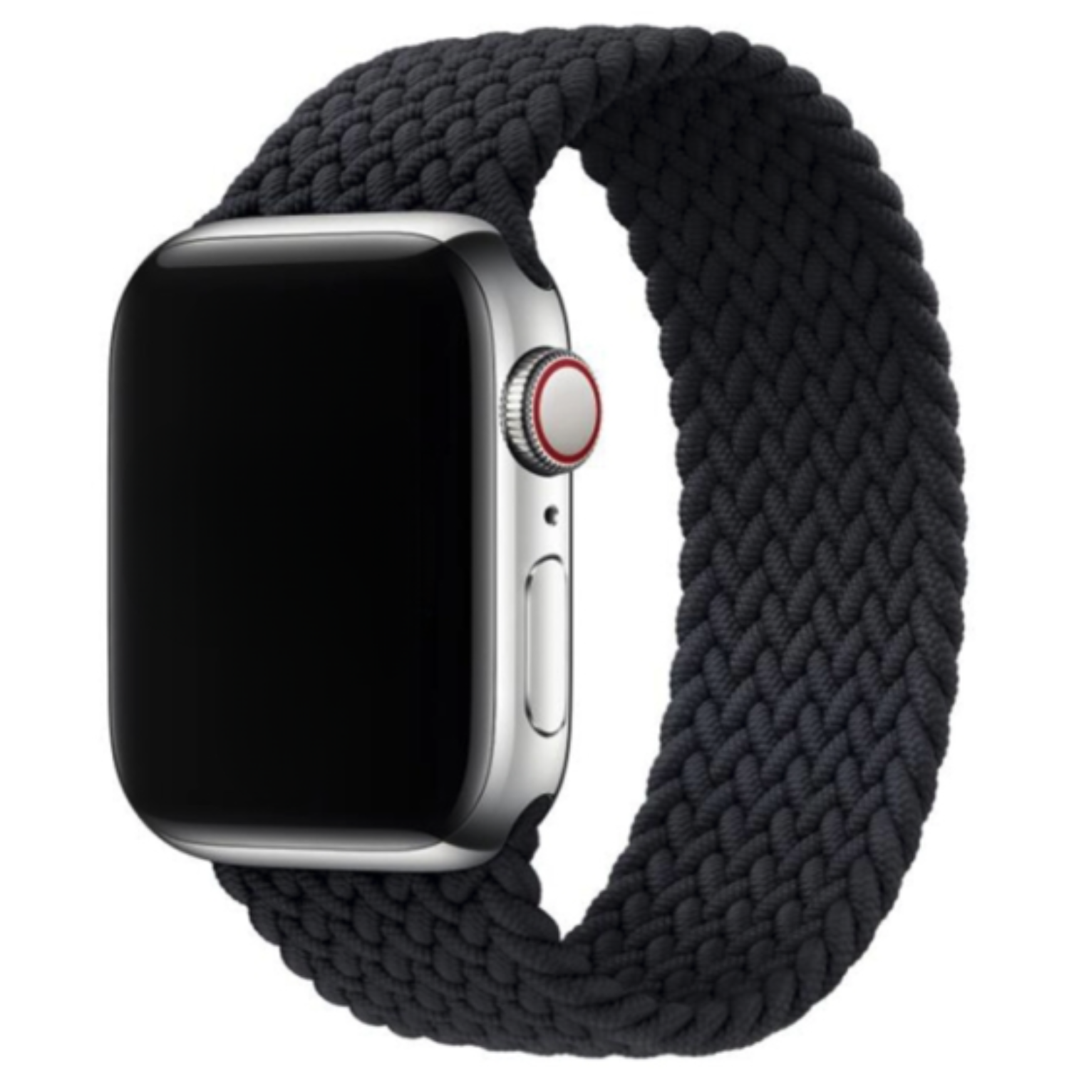 Apple Watch Nylon Geflochtenes Solo Loop - Schwarz