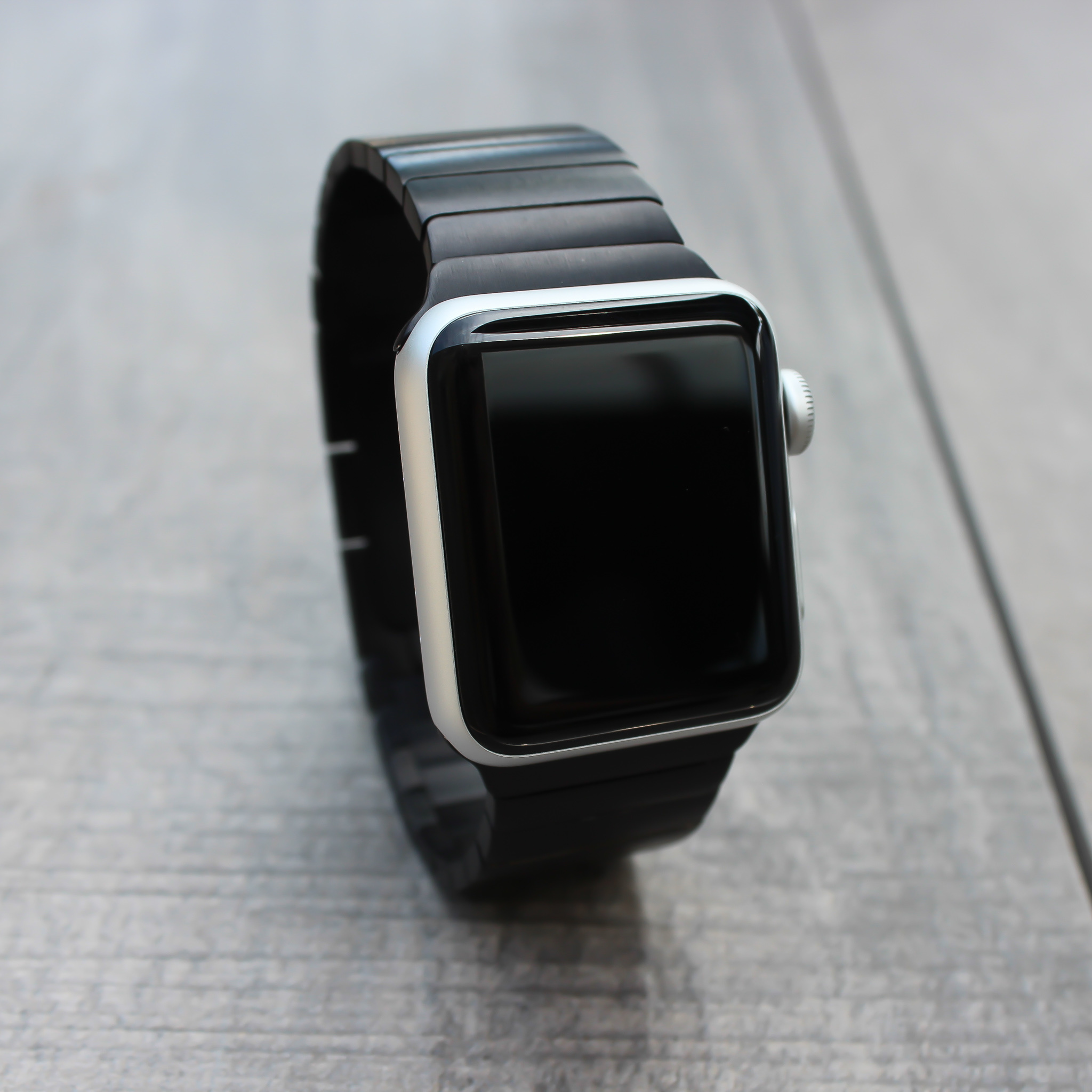 Apple Watch Stahlgliederarmband - schwarz
