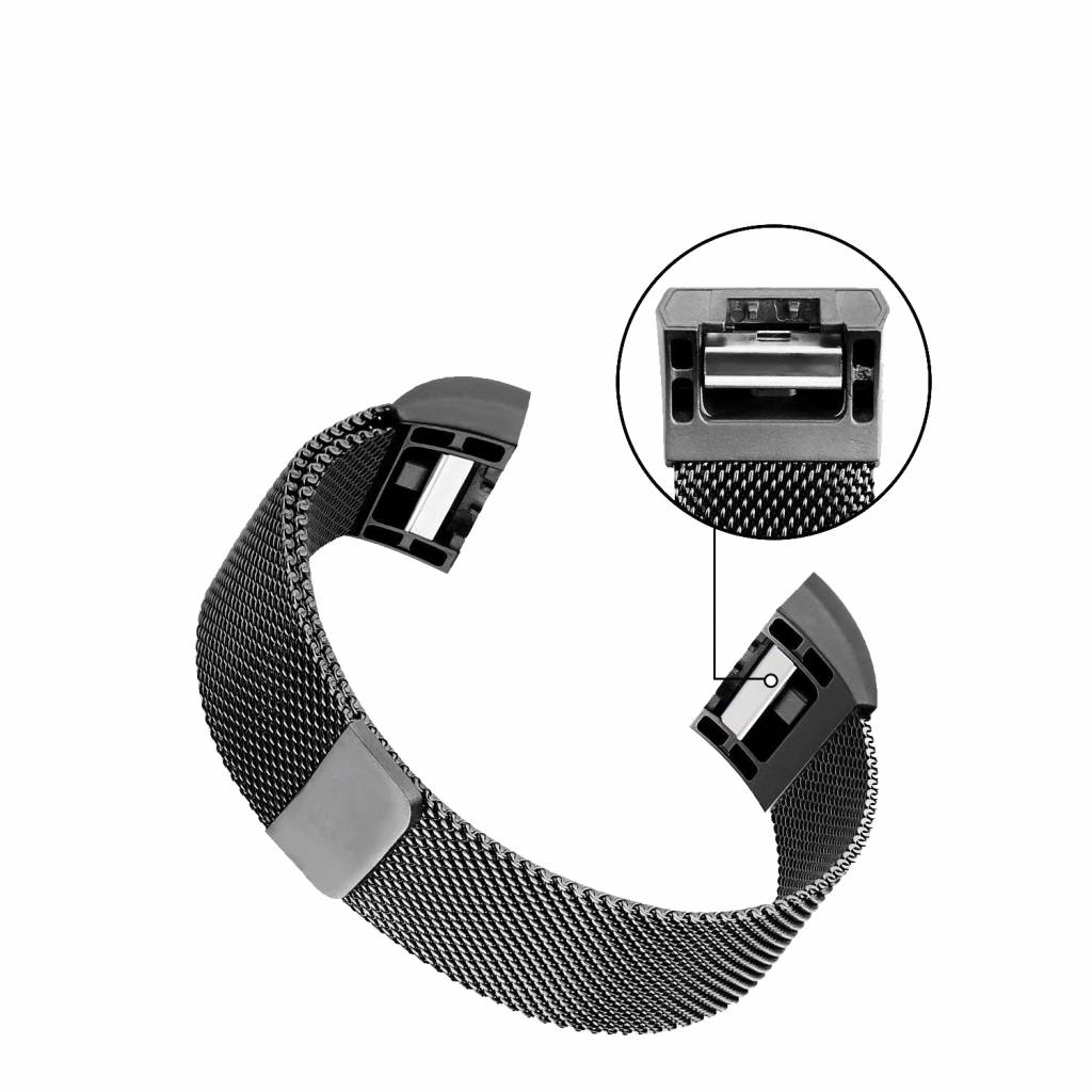 Fitbit Charge 2 Milanaise Armband - space grey